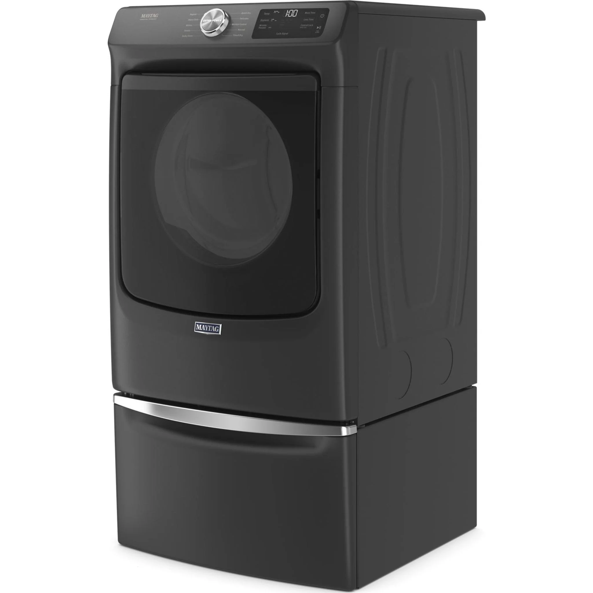 Maytag Front Load Electric Dryer with Extra Power and Quick Dry cycle - 7.3 cu. ft. -Volcano Black (YMED5630MBK) - Image 20