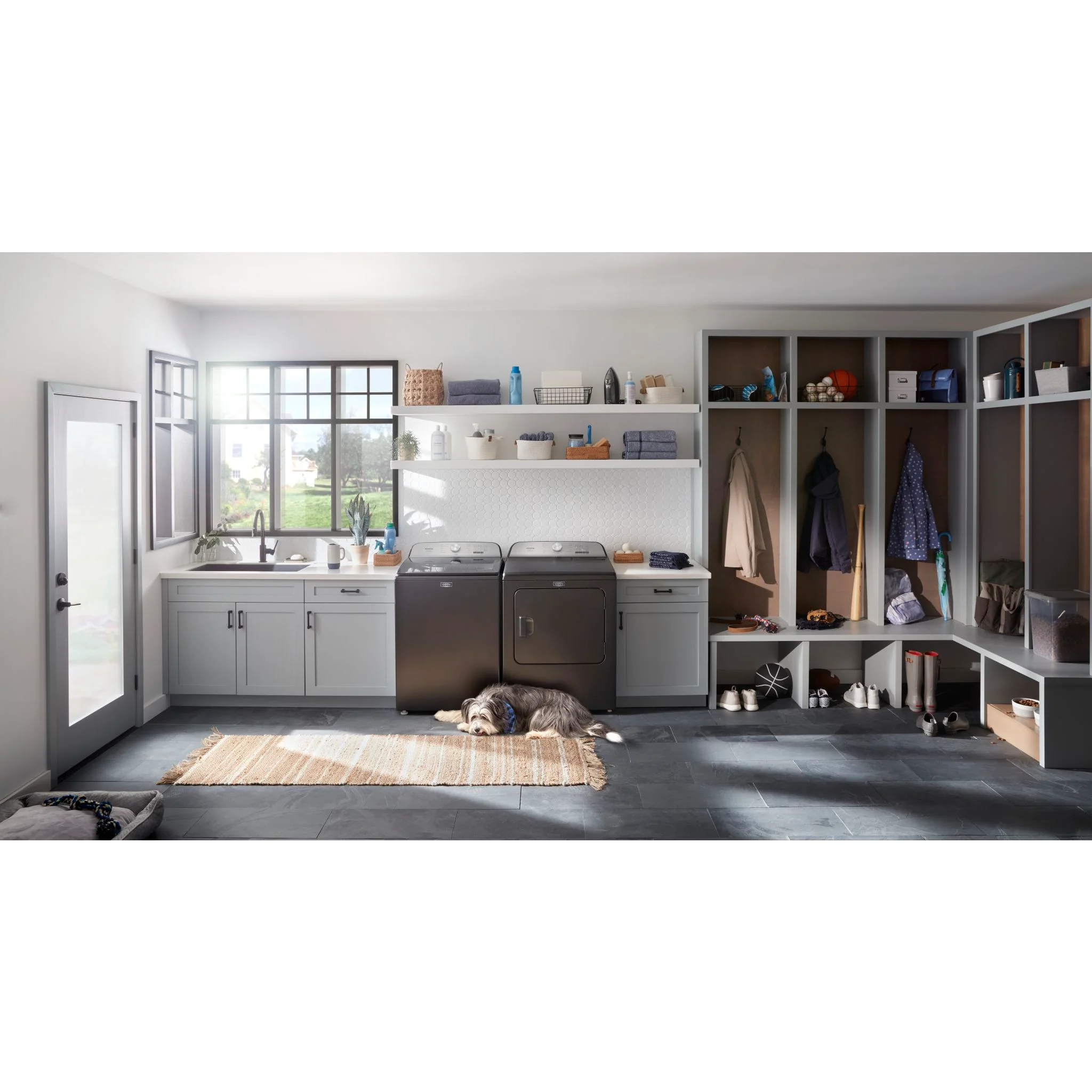Maytag Pet Pro Top Load Electric Dryer - 7.0 cu.ft. - Volcano Black (YMED6500MBK) - Image 13