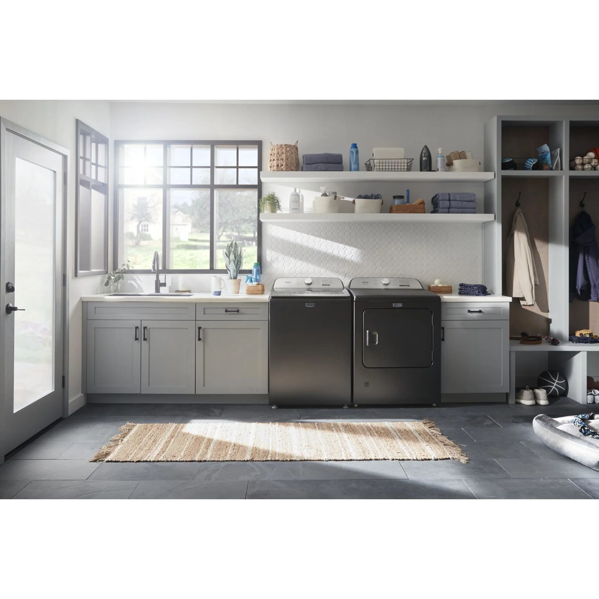 Maytag Pet Pro Top Load Electric Dryer - 7.0 cu.ft. - Volcano Black (YMED6500MBK) - Image 20