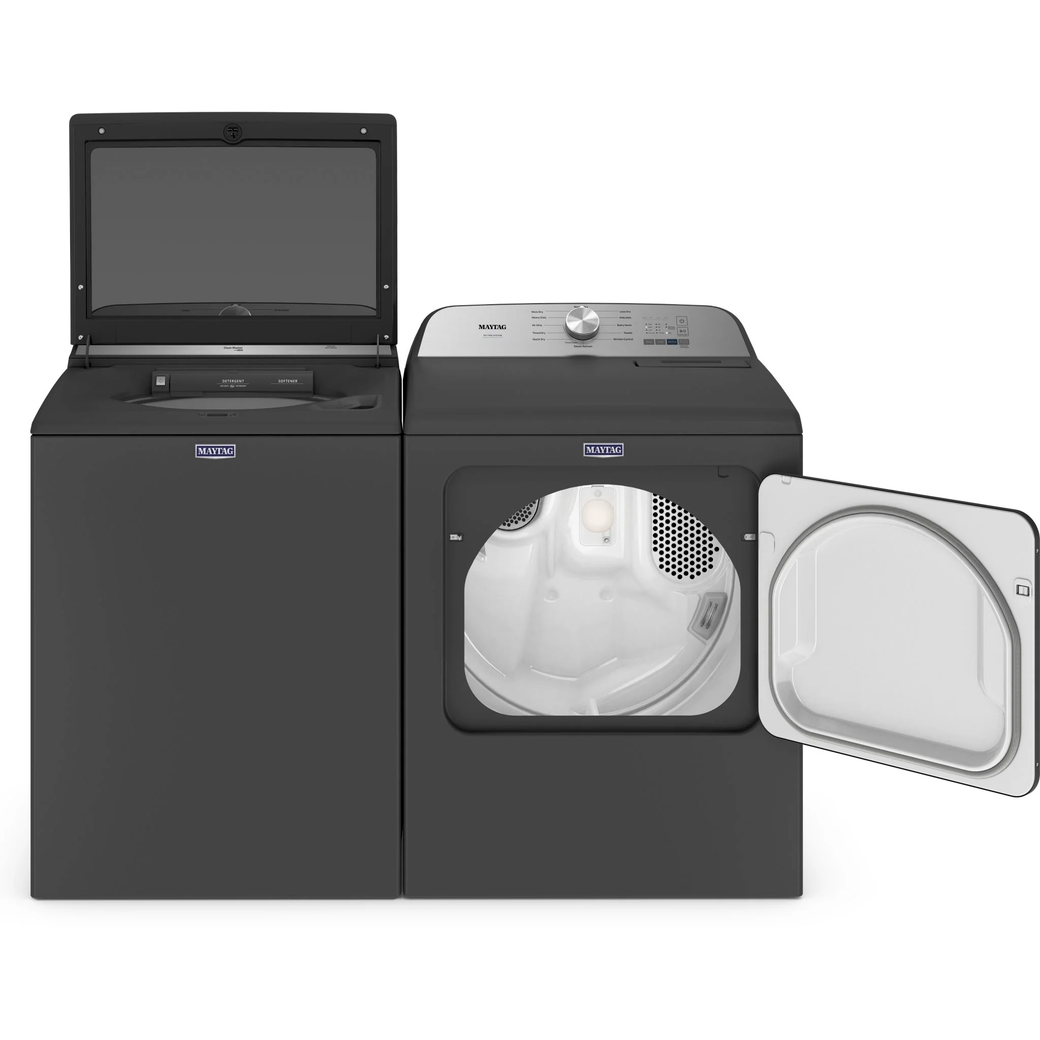 Maytag Pet Pro Top Load Electric Dryer - 7.0 cu.ft. - Volcano Black (YMED6500MBK) - Image 5