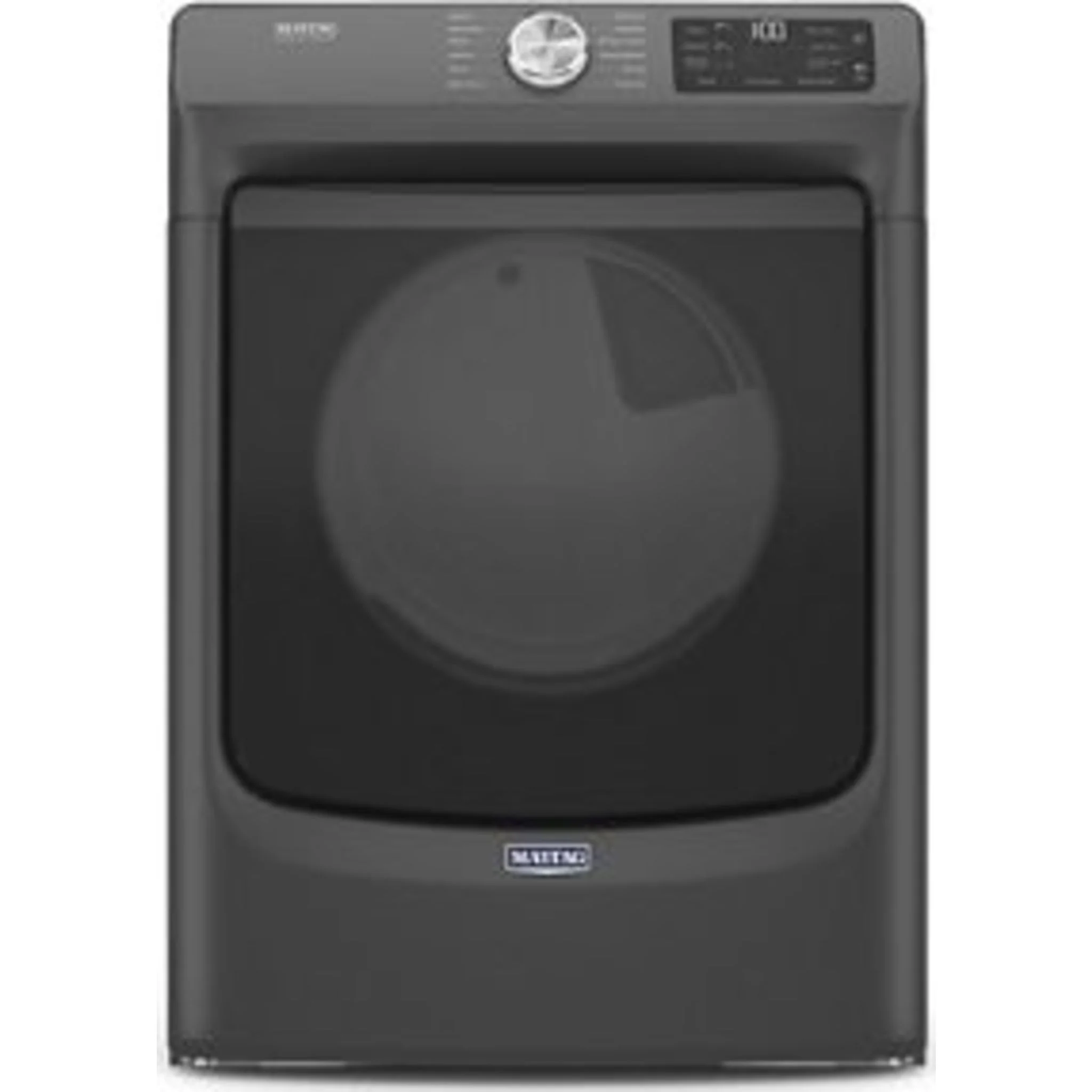 Maytag Front Load Electric Dryer with Extra Power and Quick Dry Cycle - 7.3 cu. ft. -Volcano Black (YMED6630MBK) - Image 14