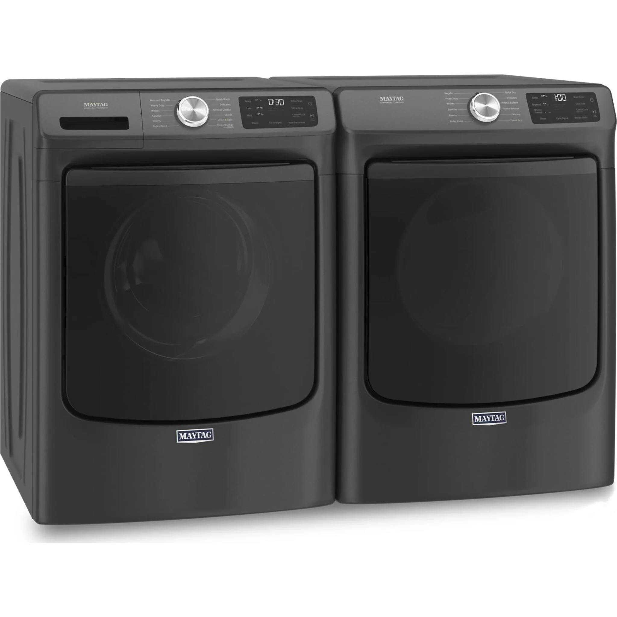 Maytag Front Load Electric Dryer with Extra Power and Quick Dry Cycle - 7.3 cu. ft. -Volcano Black (YMED6630MBK) - Image 16