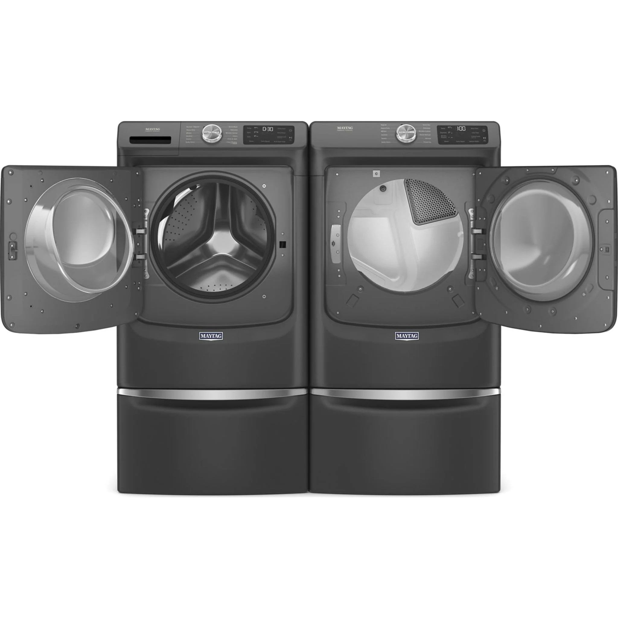 Maytag Front Load Electric Dryer with Extra Power and Quick Dry Cycle - 7.3 cu. ft. -Volcano Black (YMED6630MBK) - Image 19