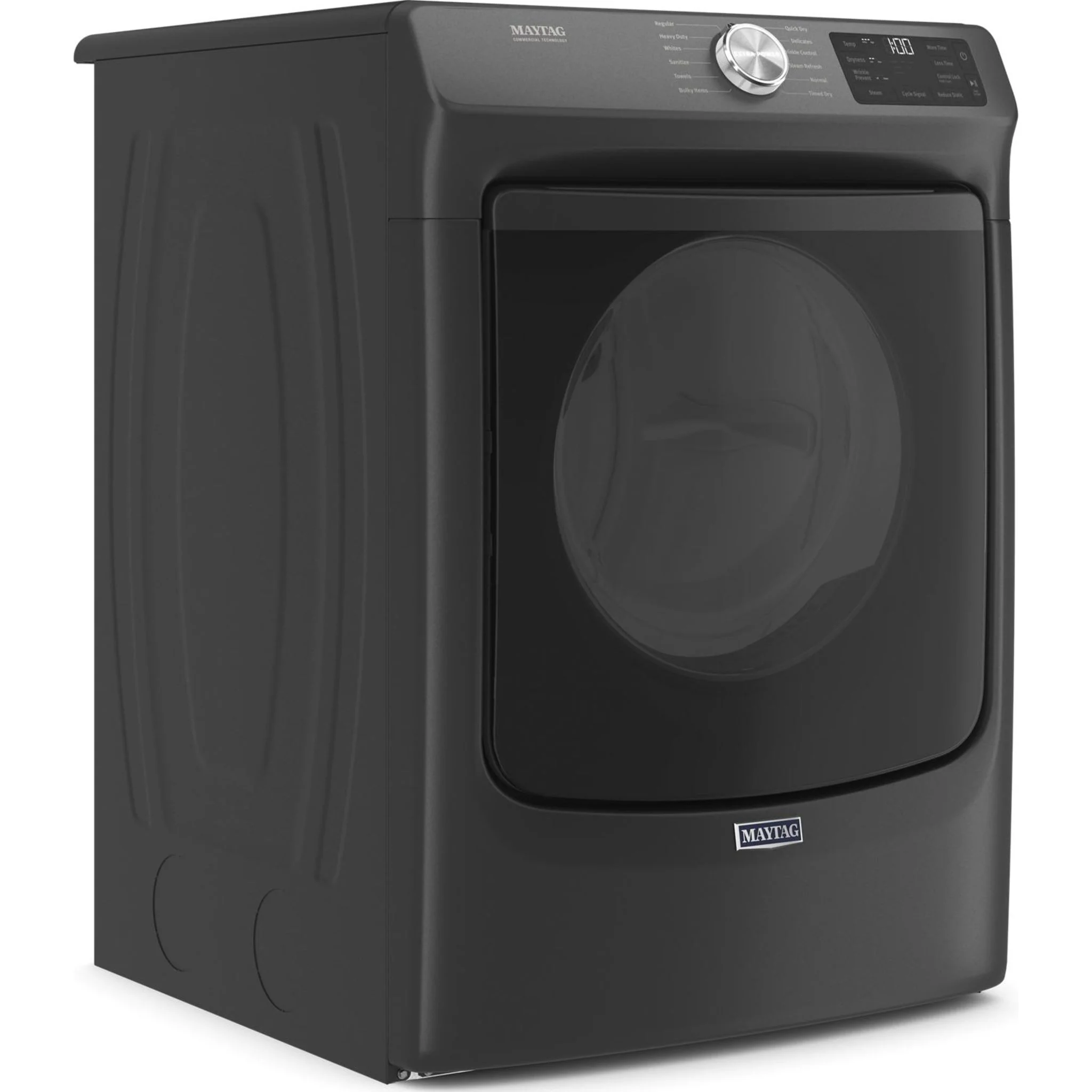 Maytag Front Load Electric Dryer with Extra Power and Quick Dry Cycle - 7.3 cu. ft. -Volcano Black (YMED6630MBK) - Image 21