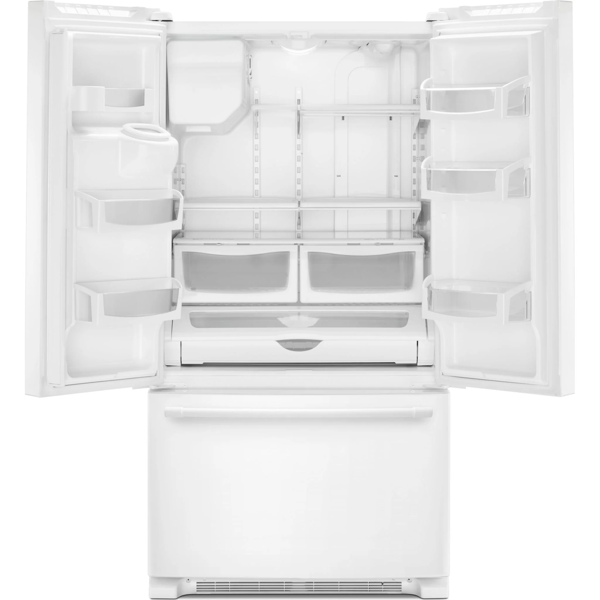Maytag 36- Inch Wide French Door Refrigerator with PowerCold Feature - 25 Cu. Ft. -White (MFI2570FEW) - Image 2