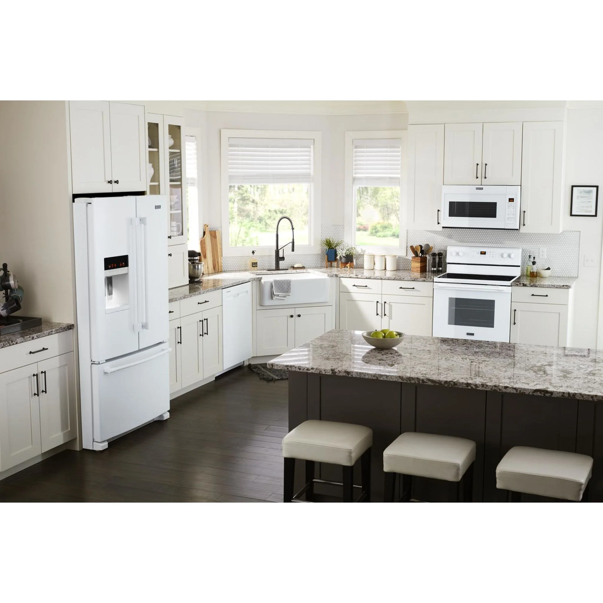 Maytag 36- Inch Wide French Door Refrigerator with PowerCold Feature - 25 Cu. Ft. -White (MFI2570FEW) - Image 20