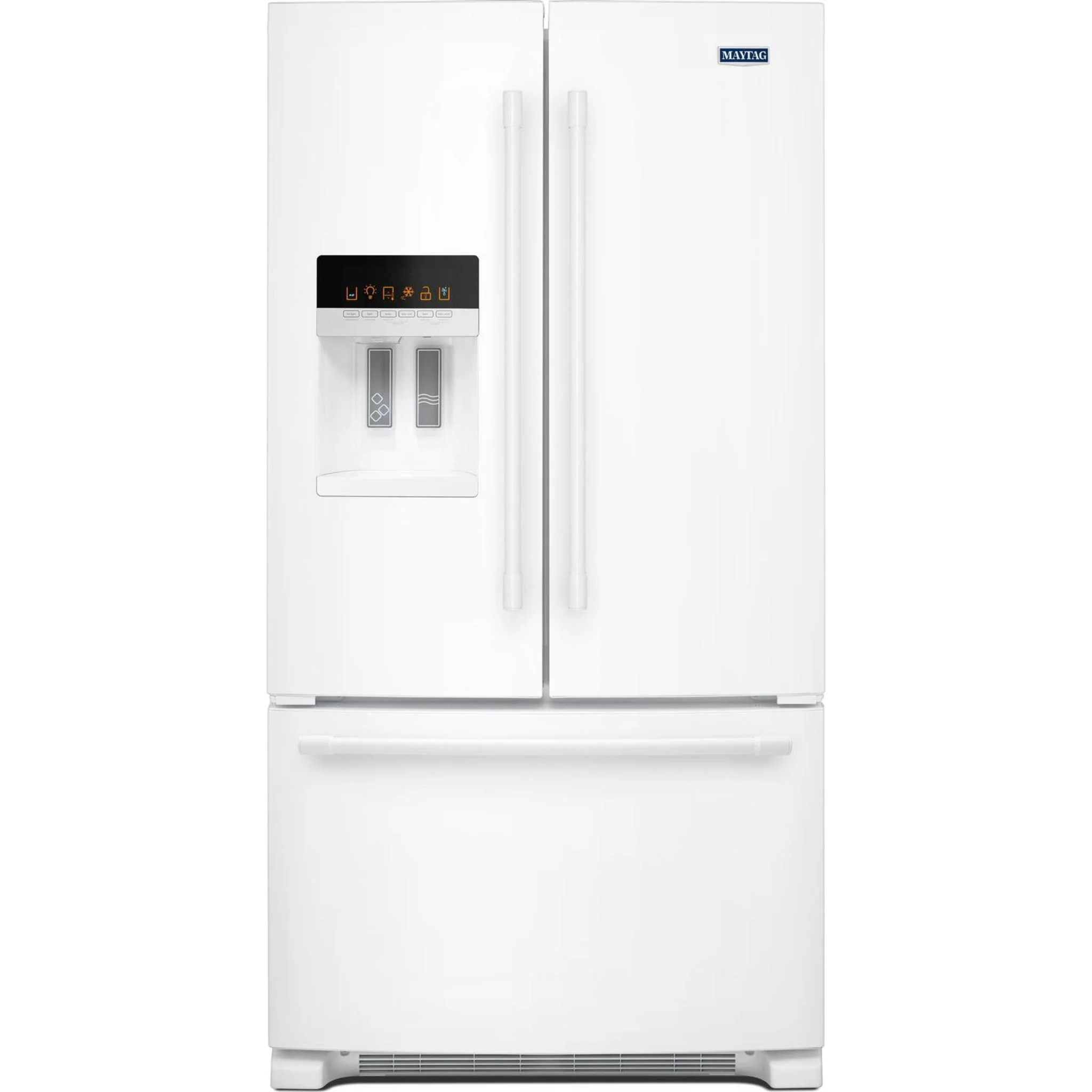 Maytag 36- Inch Wide French Door Refrigerator with PowerCold Feature - 25 Cu. Ft. -White (MFI2570FEW) - Image 5