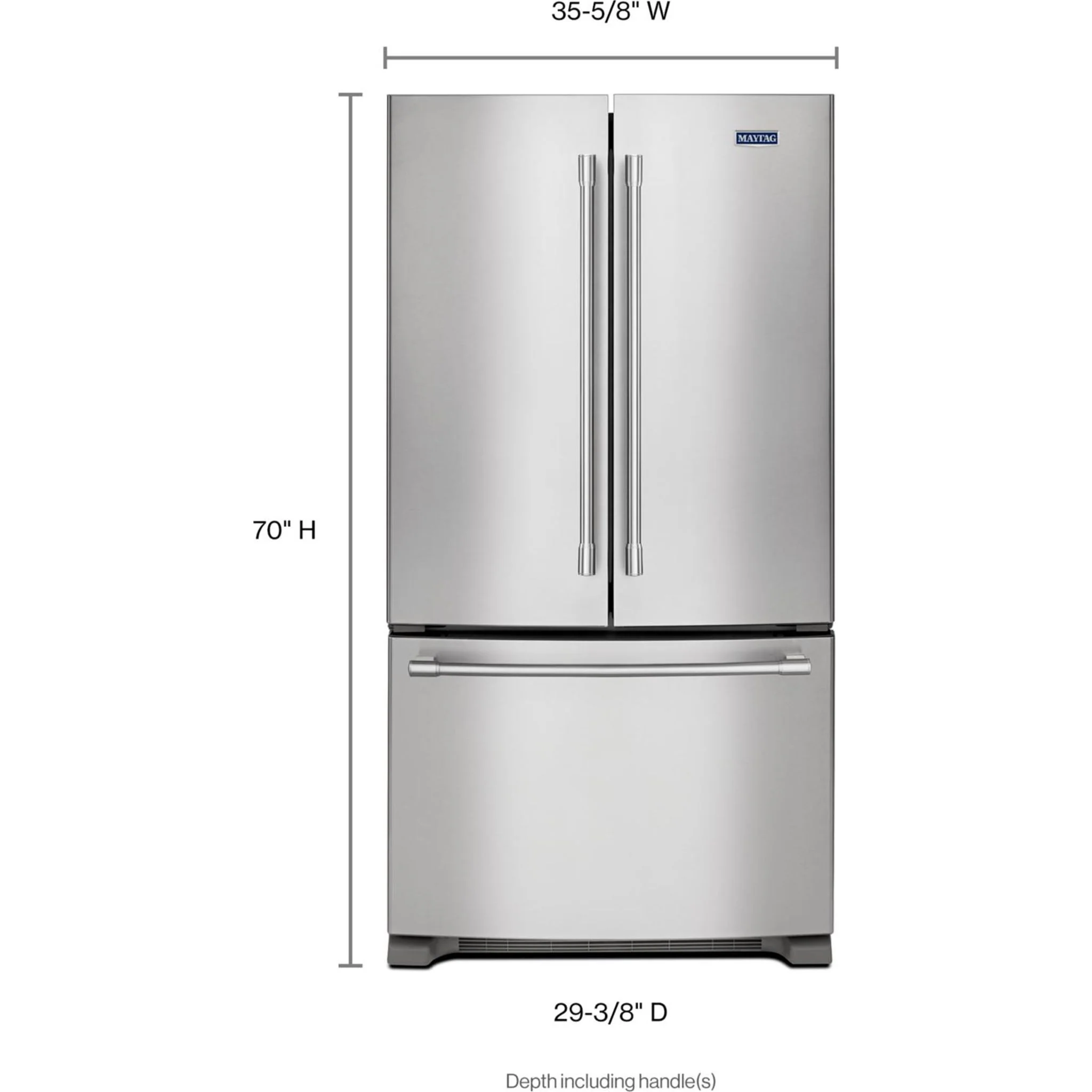 Maytag 36- Inch Wide Counter Depth French Door Refrigerator - 20 Cu. Ft. -Fingerprint Resistant Stainless Steel (MFC2062FEZ) - Image 14