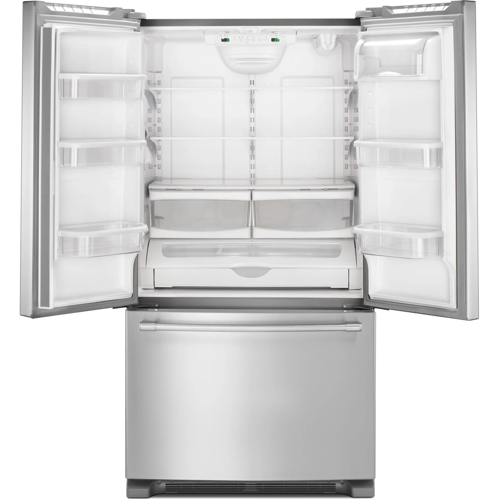 Maytag 36- Inch Wide Counter Depth French Door Refrigerator - 20 Cu. Ft. -Fingerprint Resistant Stainless Steel (MFC2062FEZ) - Image 2