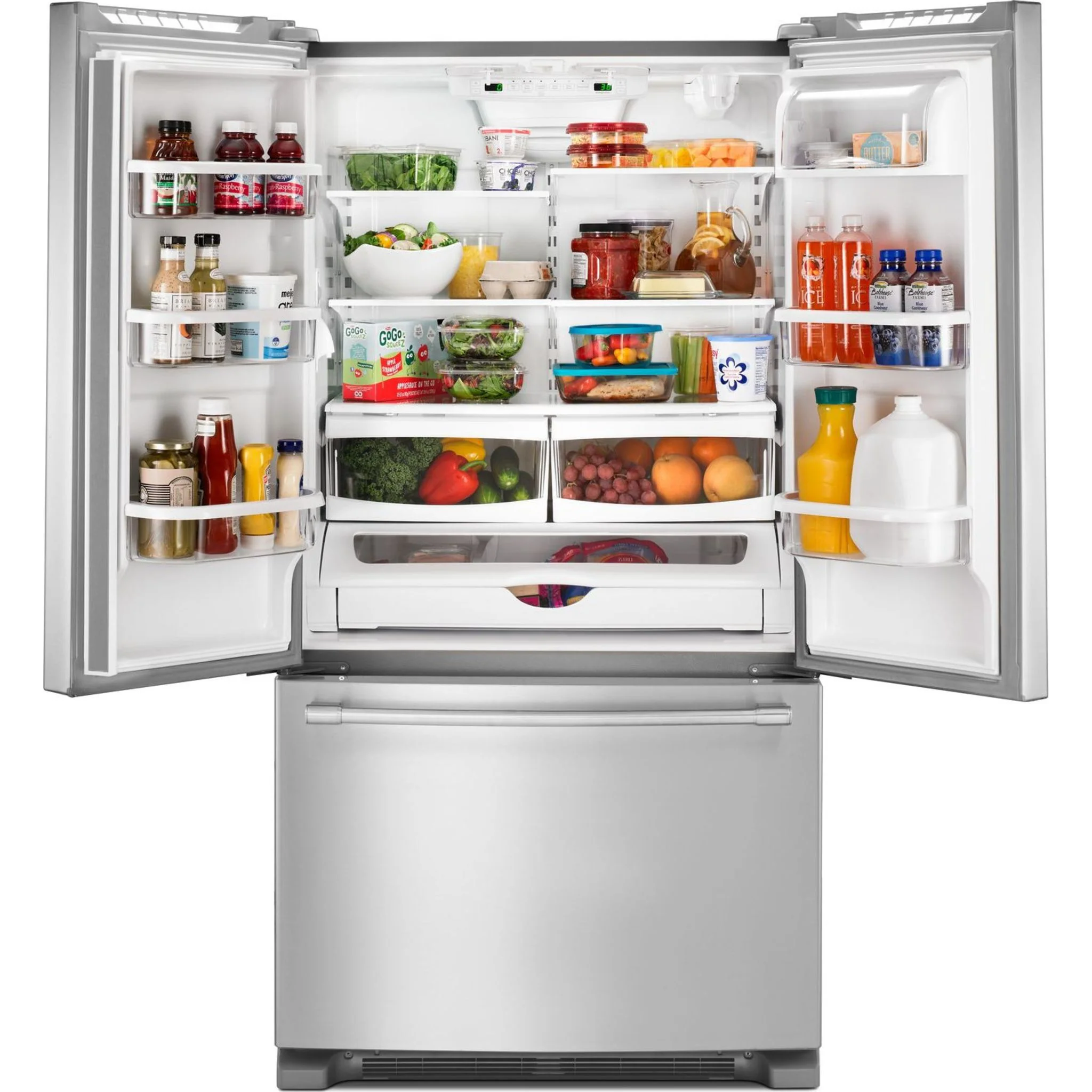Maytag 36- Inch Wide Counter Depth French Door Refrigerator - 20 Cu. Ft. -Fingerprint Resistant Stainless Steel (MFC2062FEZ) - Image 8