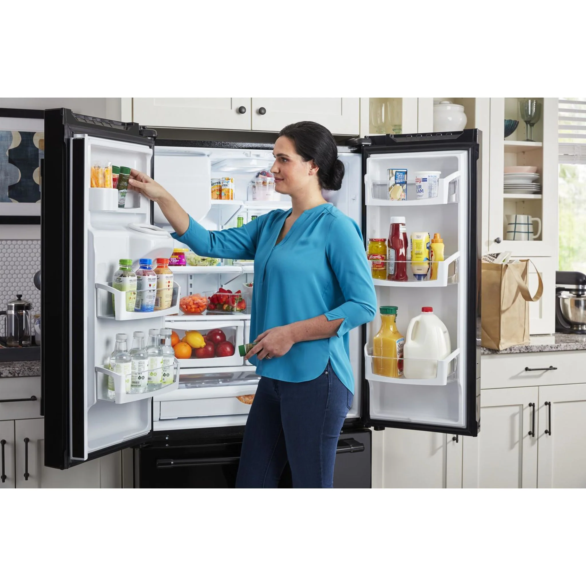 Maytag 36- Inch Wide French Door Refrigerator with PowerCold Feature - 25 Cu. Ft. -Black (MFI2570FEB) - Image 19