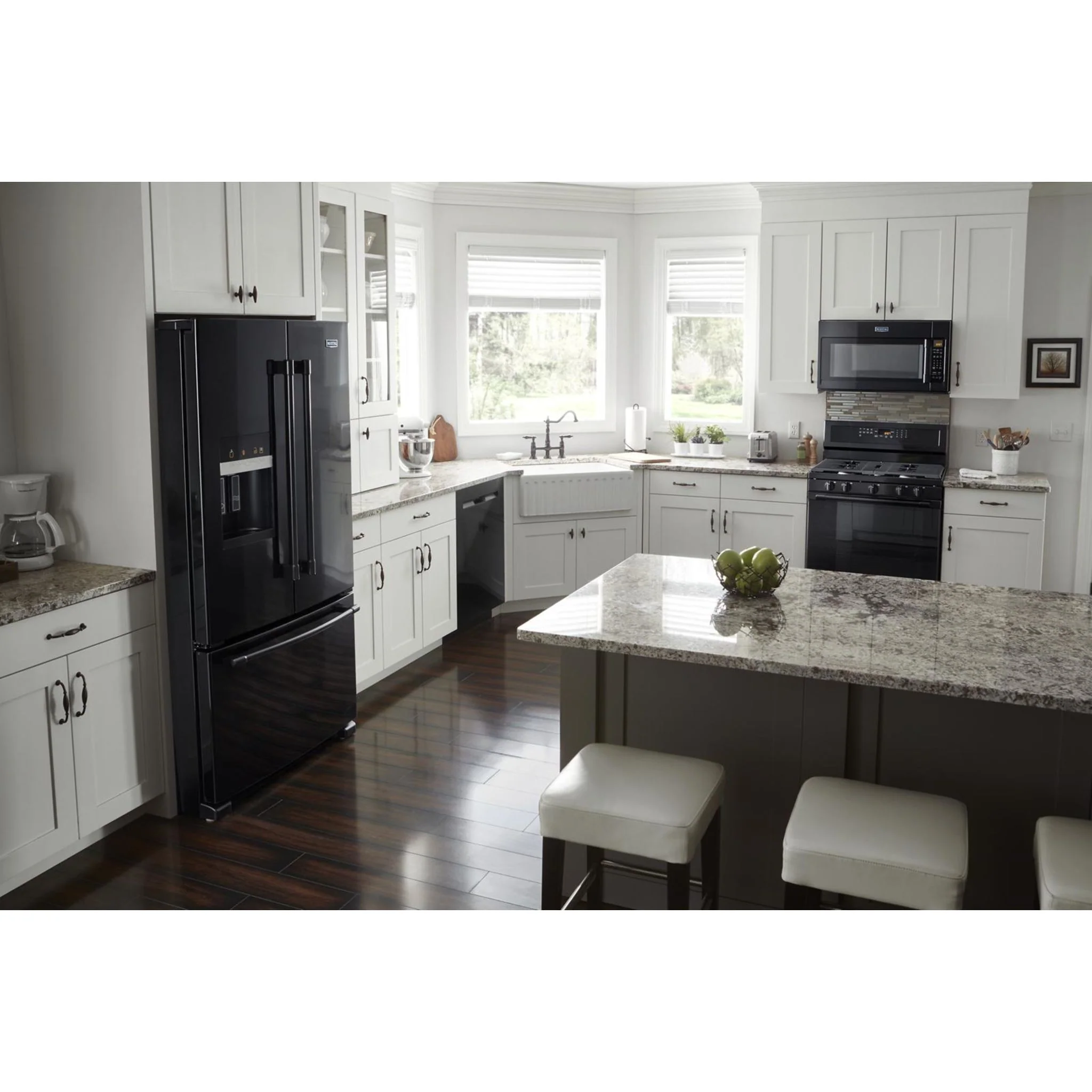 Maytag 36- Inch Wide French Door Refrigerator with PowerCold Feature - 25 Cu. Ft. -Black (MFI2570FEB) - Image 8