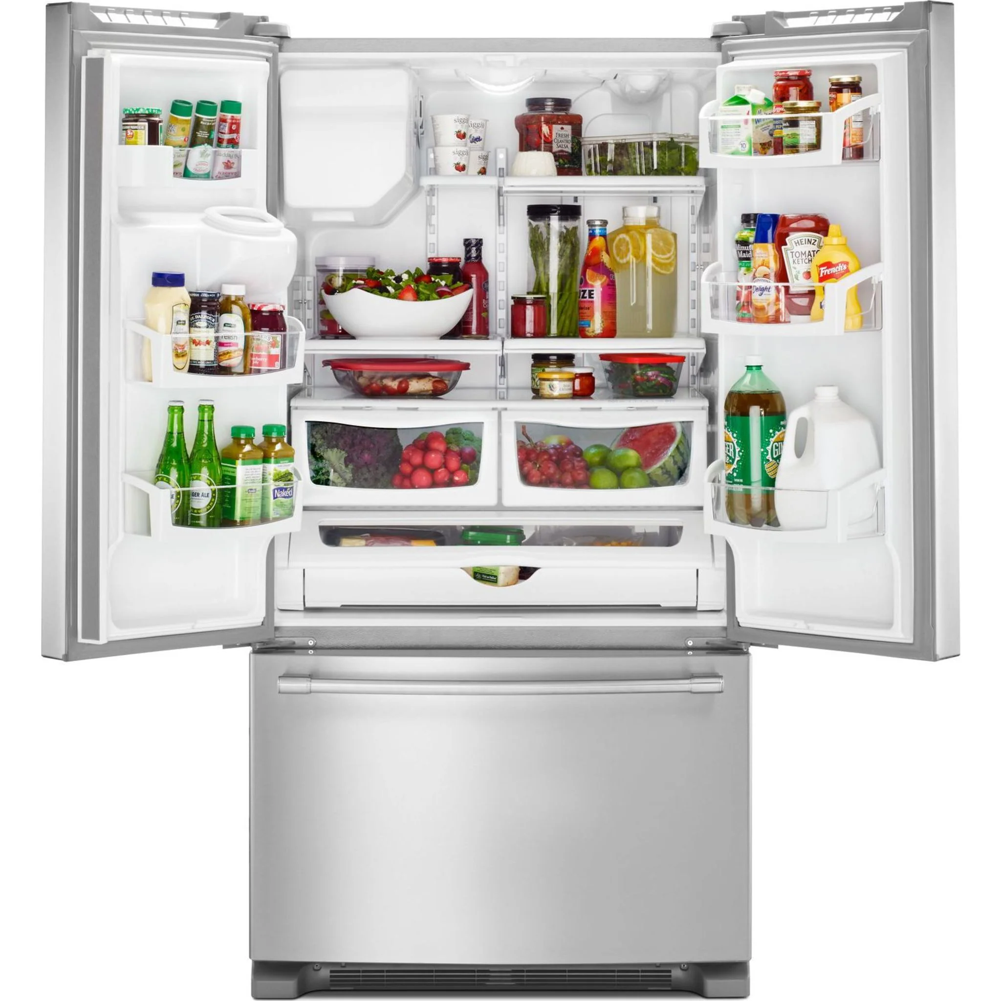 Maytag 36- Inch Wide French Door Refrigerator with PowerCold Feature - 25 Cu. Ft. -Fingerprint Resistant Stainless Steel (MFI2570FEZ) - Image 14
