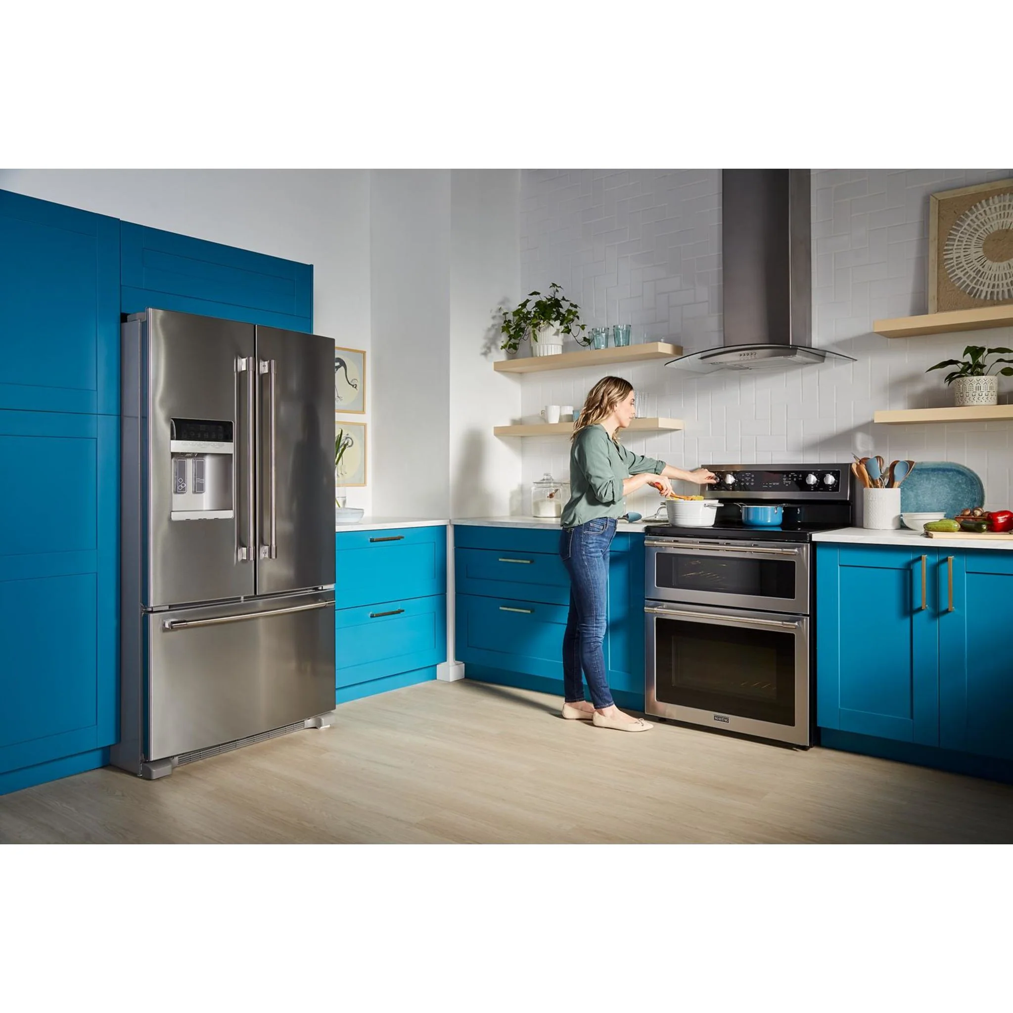 Maytag 36- Inch Wide French Door Refrigerator with PowerCold Feature - 25 Cu. Ft. -Fingerprint Resistant Stainless Steel (MFI2570FEZ) - Image 7