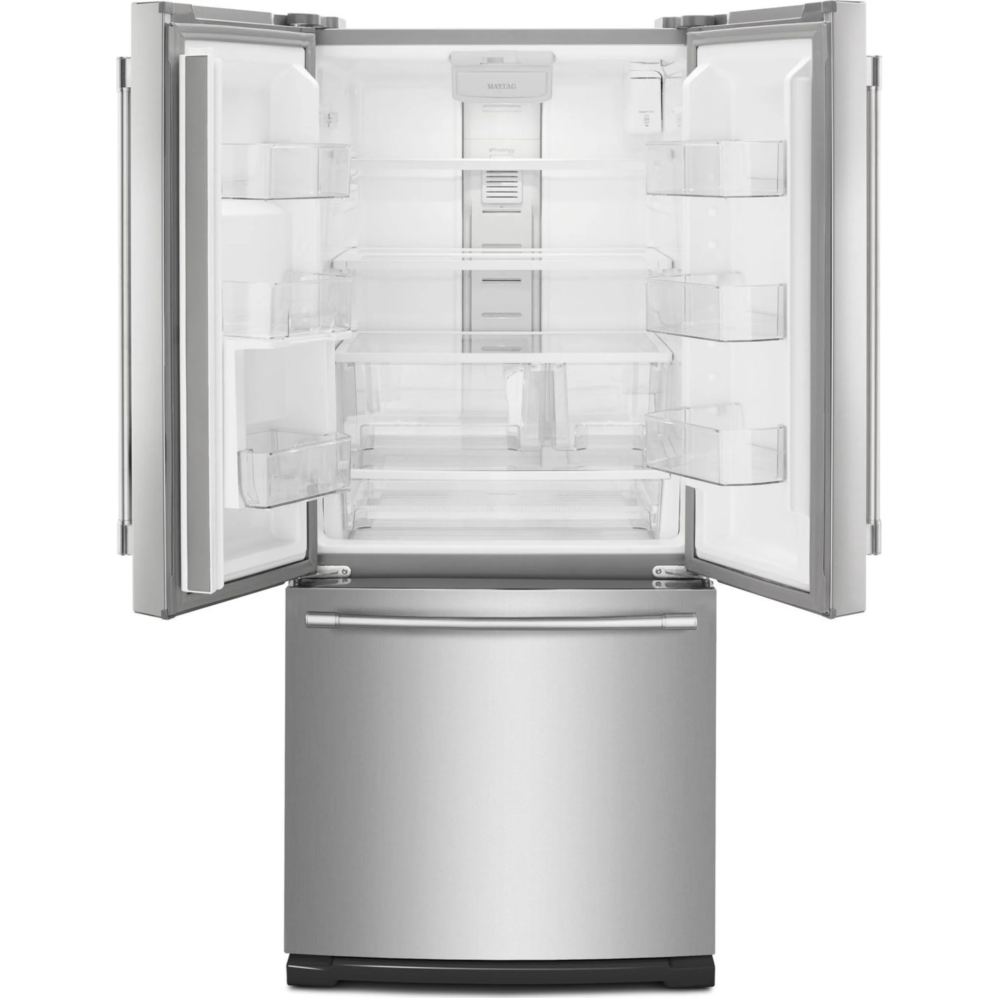 Maytag 30-Inch Wide French Door Refrigerator with Exterior Water Dispenser- 20 Cu. Ft. -Fingerprint Resistant Stainless Steel (MFW2055FRZ) - Image 8