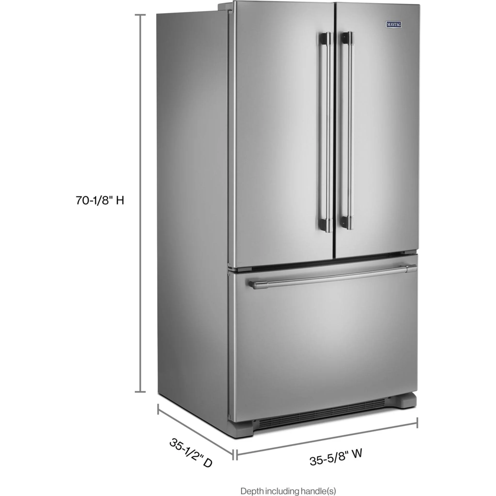 Maytag 36" Wide French Door Refrigerator with Water Dispenser - 25 cu. ft (MRFF5036PZ) - Image 10