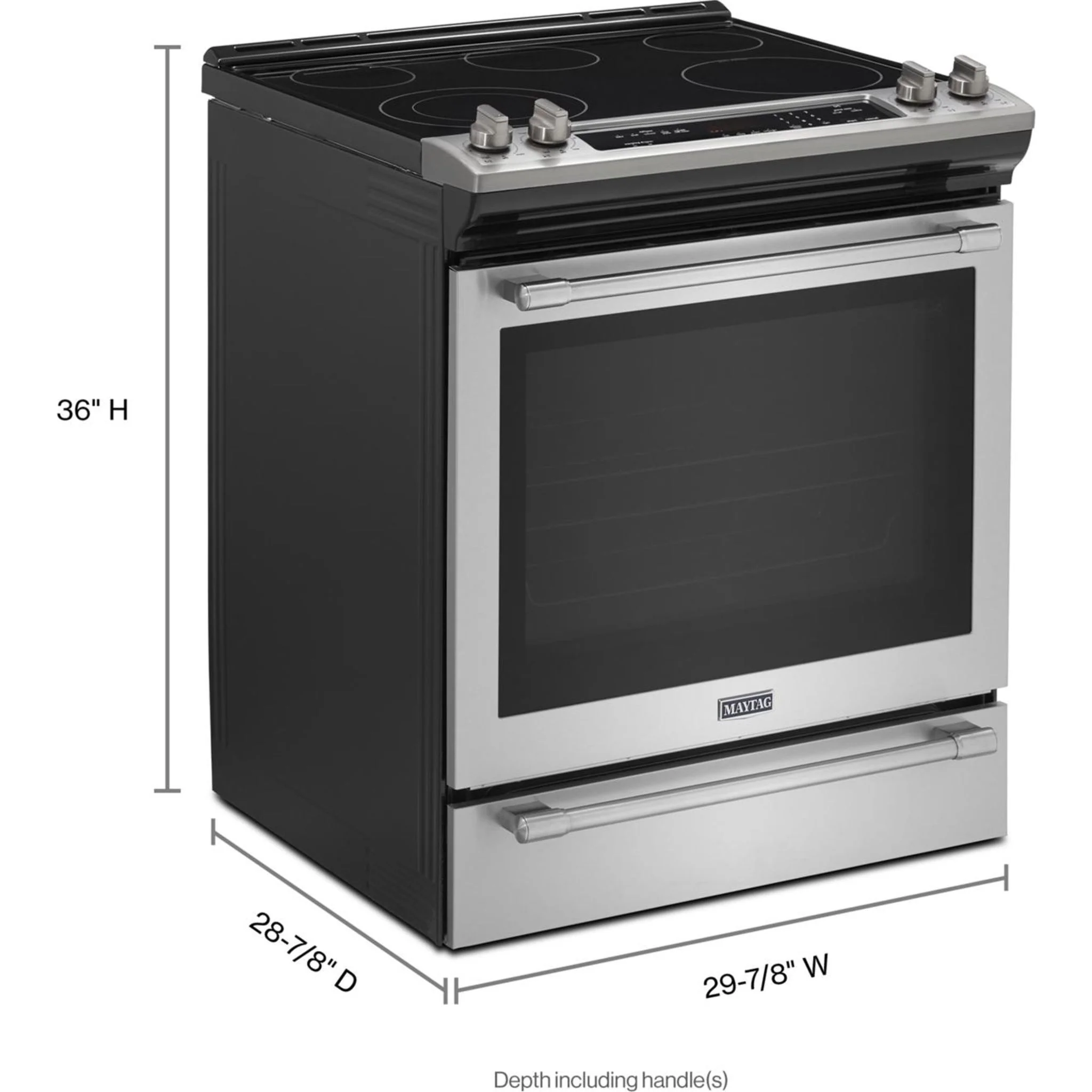 Maytag 30" WIDE ELECTRIC RANGE WITH TRUE CONVECTION AND POWER PREHEAT - 6.4 cu. ft. (YMES8800FZ) - Image 10