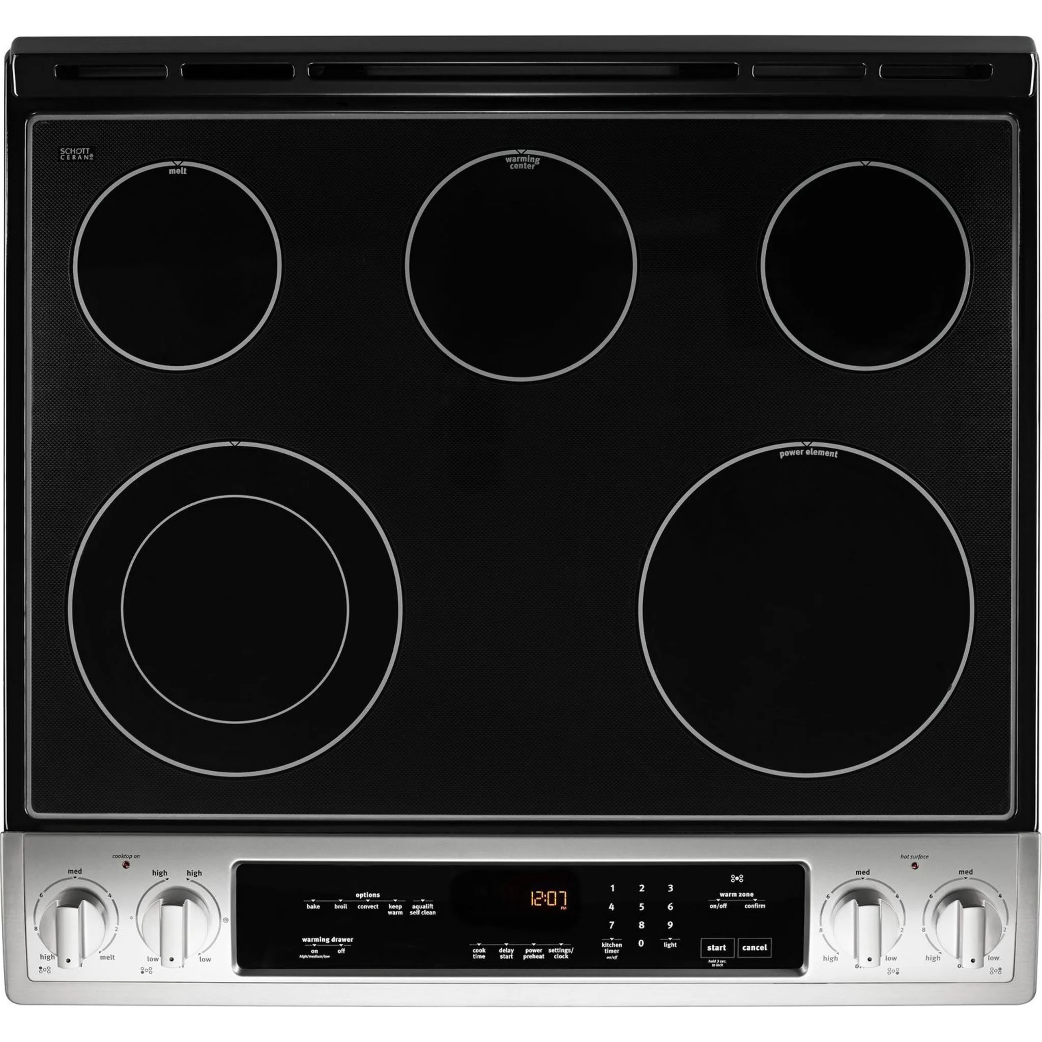 Maytag 30" WIDE ELECTRIC RANGE WITH TRUE CONVECTION AND POWER PREHEAT - 6.4 cu. ft. (YMES8800FZ) - Image 3