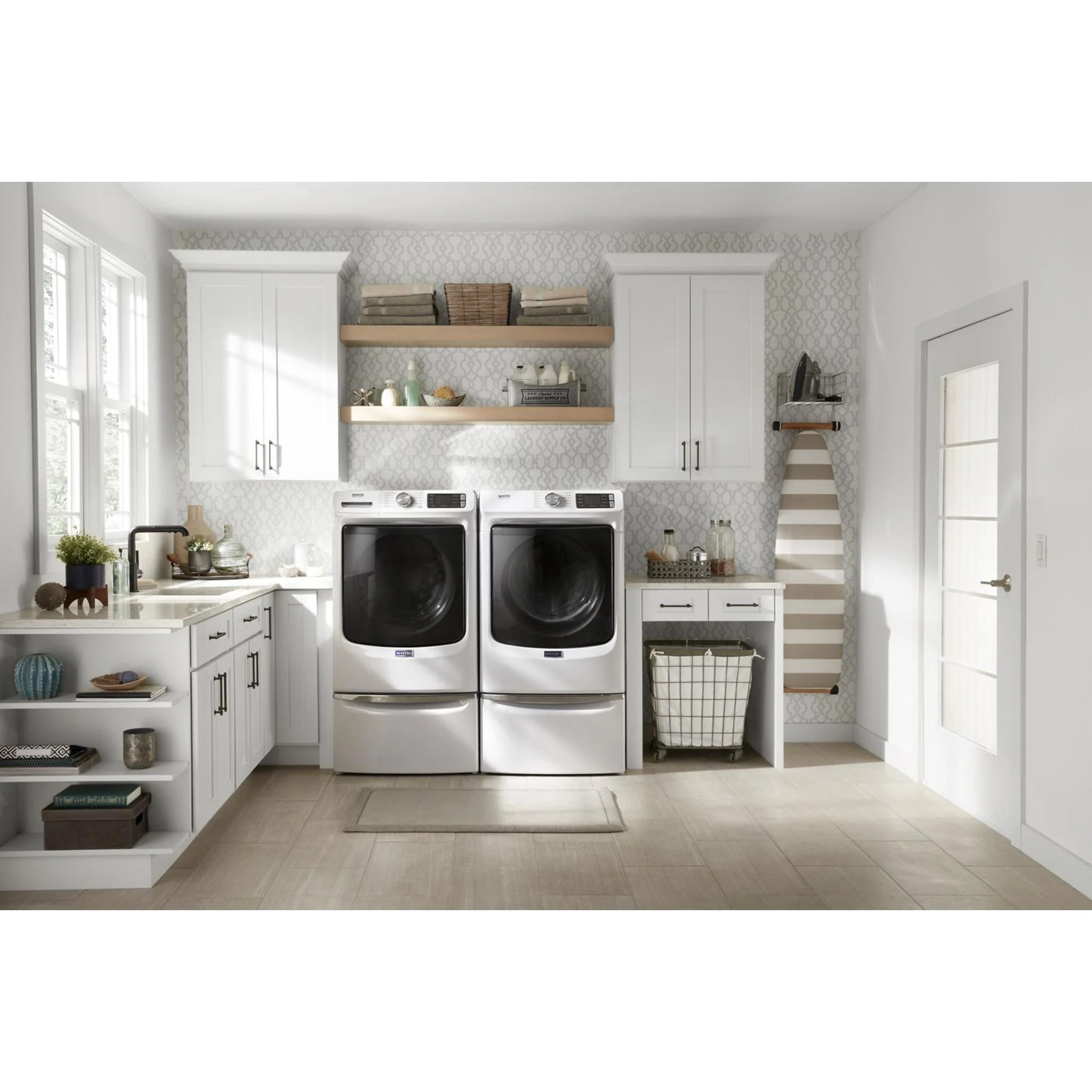 Maytag Front Load Electric Dryer with Extra Power and Quick Dry Cycle - 7.3 cu. ft. -White (YMED6630HW) - Image 8