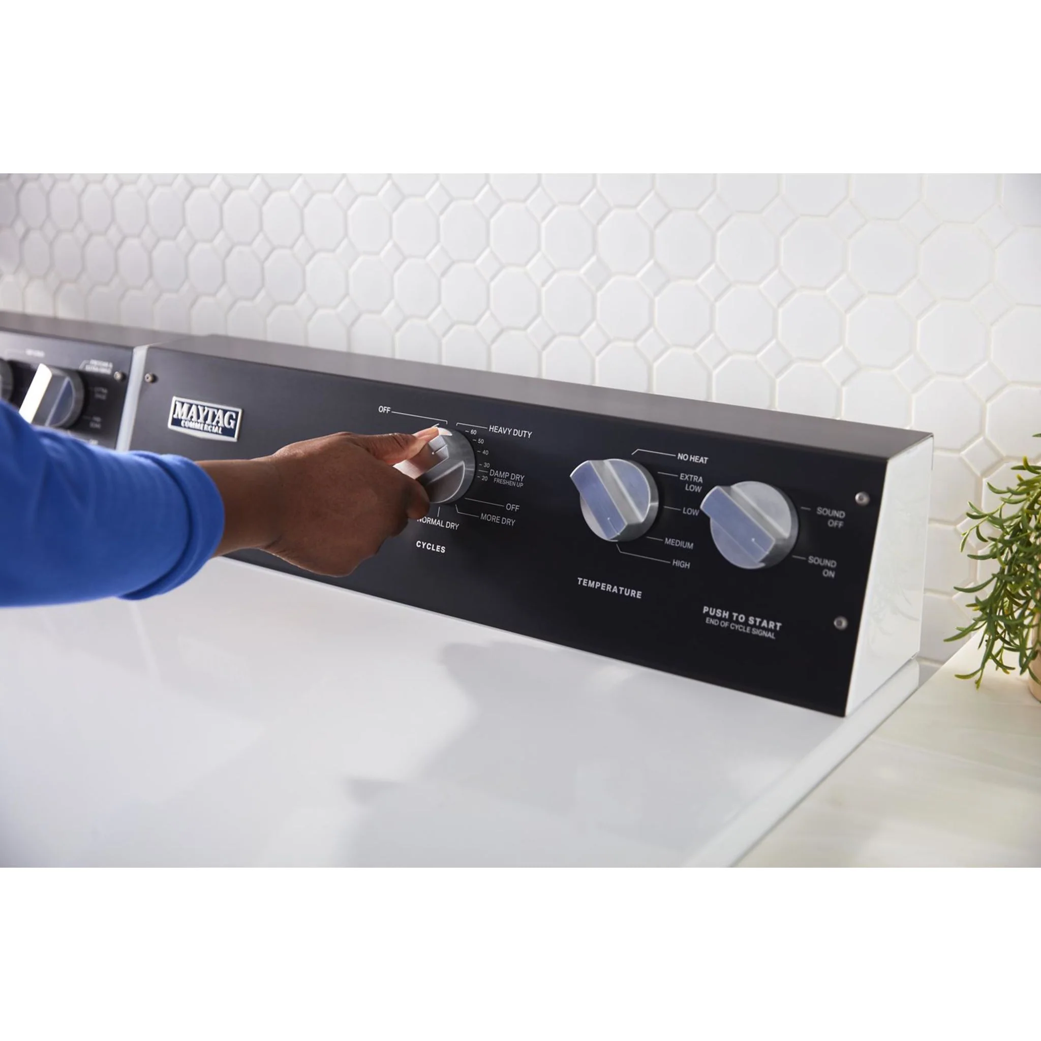 Maytag Commercial-Grade Residential Dryer - 7.4 cu. ft. -White (YMEDP586GW) - Image 17