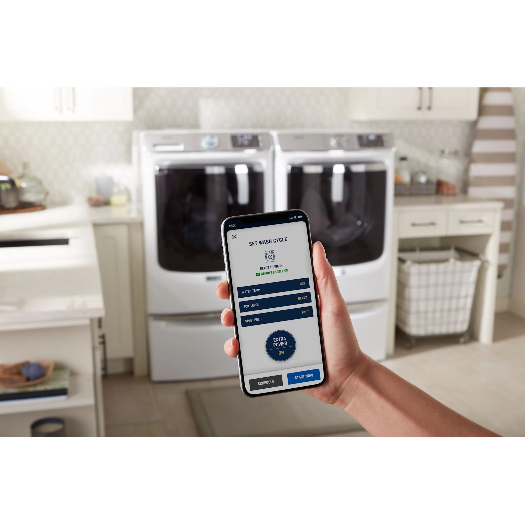 Maytag Front Load Pair (MAY1465624K) - White - Image 8