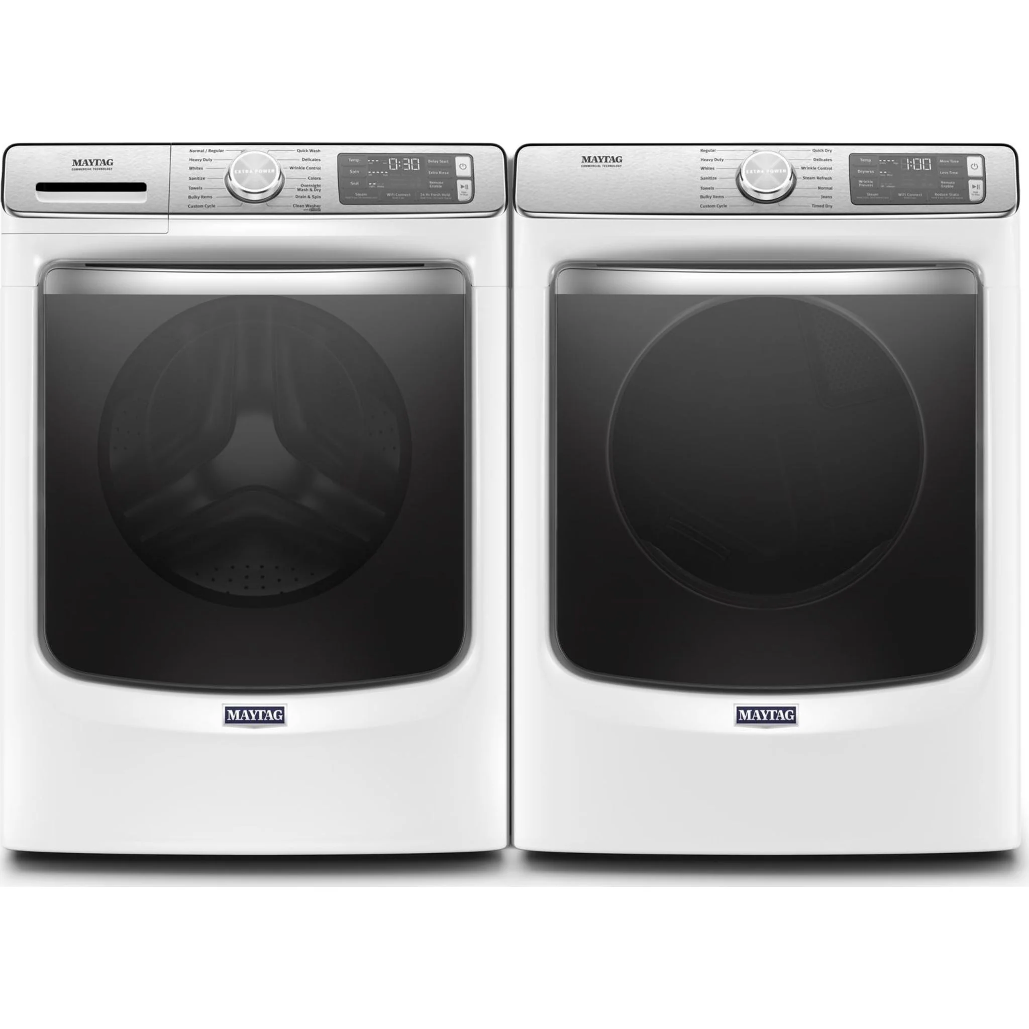 Maytag Smart Front Load Washer with Extra Power and 24-Hr Fresh Hold option - 5.8 cu. ft. -White (MHW8630HW) - Image 14
