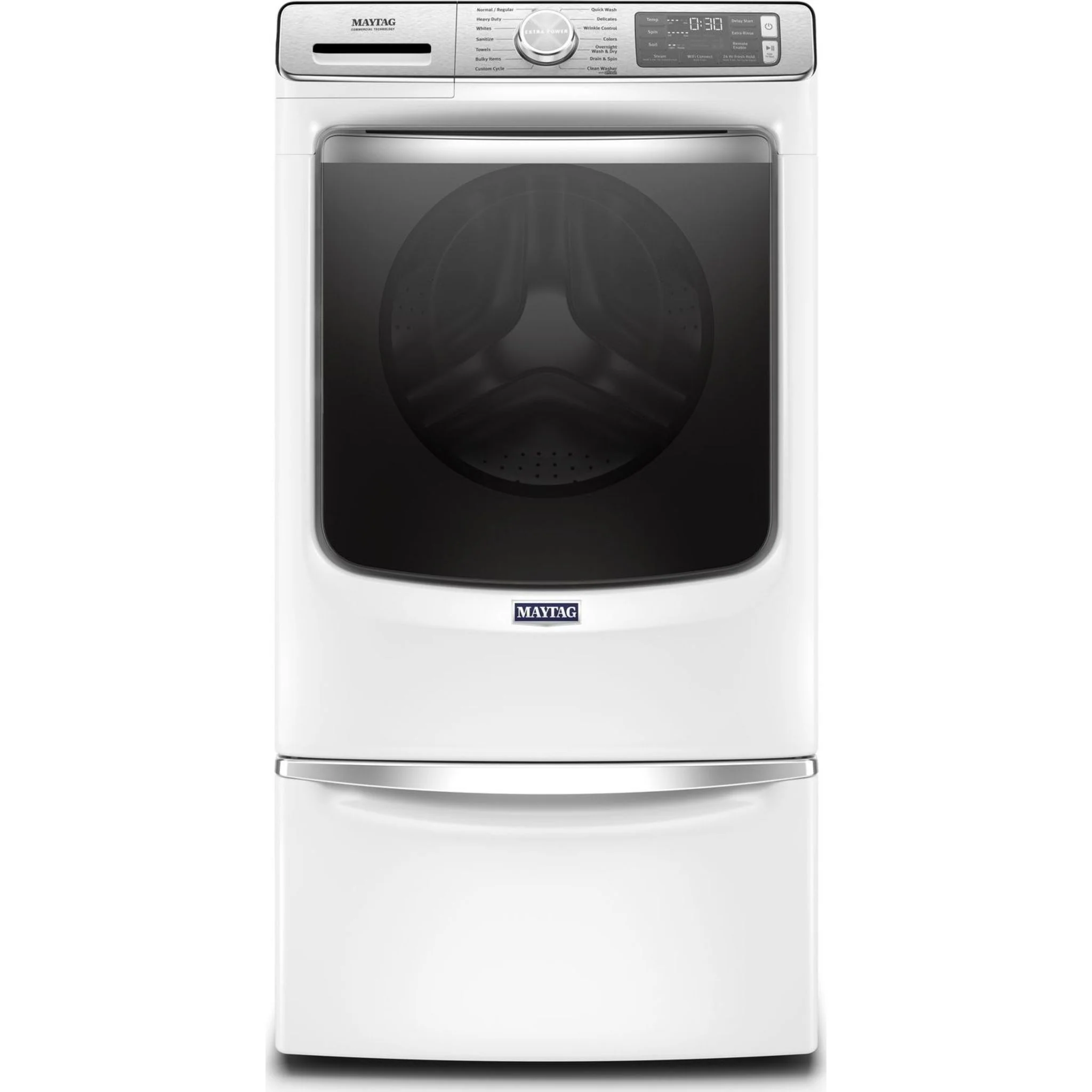 Maytag Smart Front Load Washer with Extra Power and 24-Hr Fresh Hold option - 5.8 cu. ft. -White (MHW8630HW) - Image 21