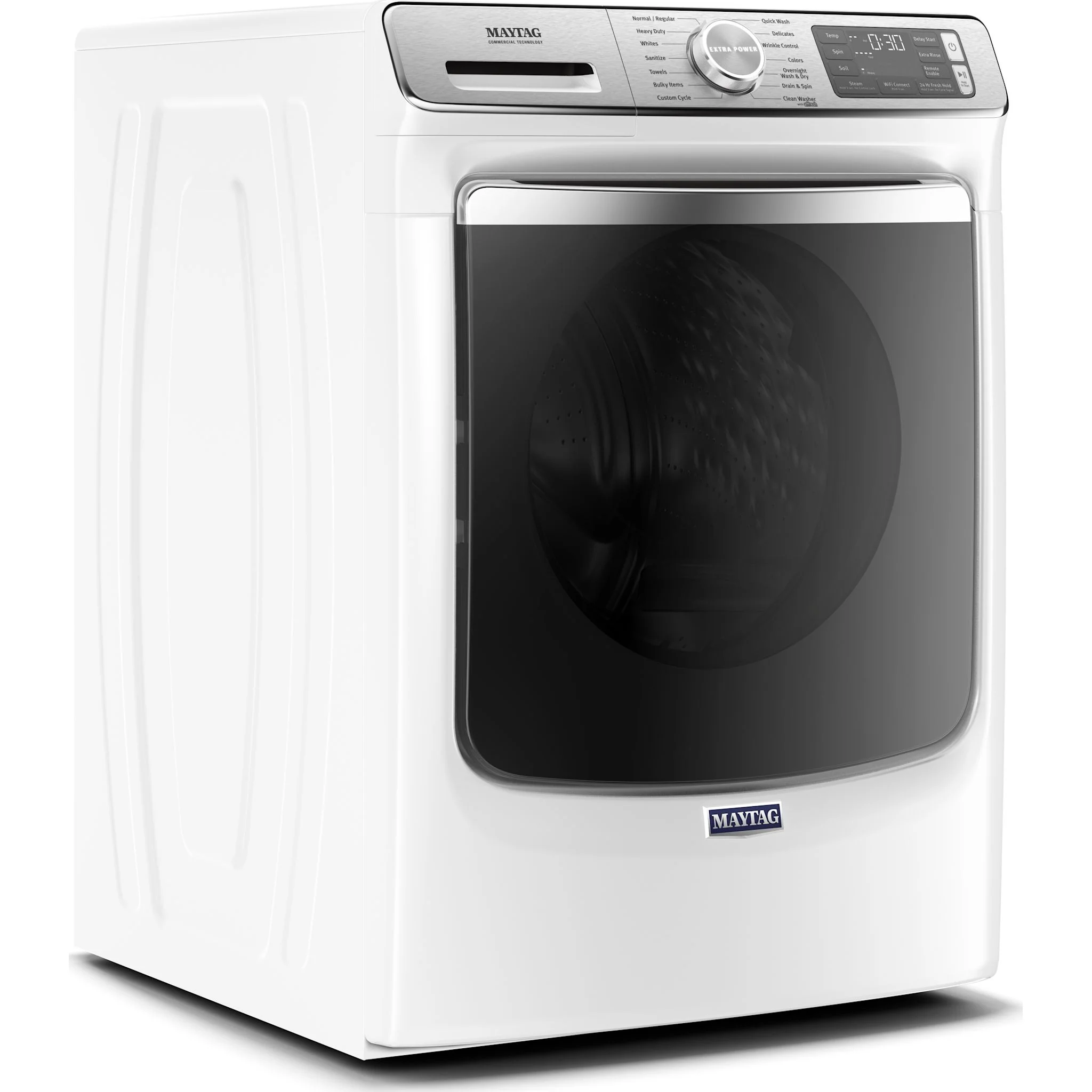 Maytag Smart Front Load Washer with Extra Power and 24-Hr Fresh Hold option - 5.8 cu. ft. -White (MHW8630HW) - Image 3
