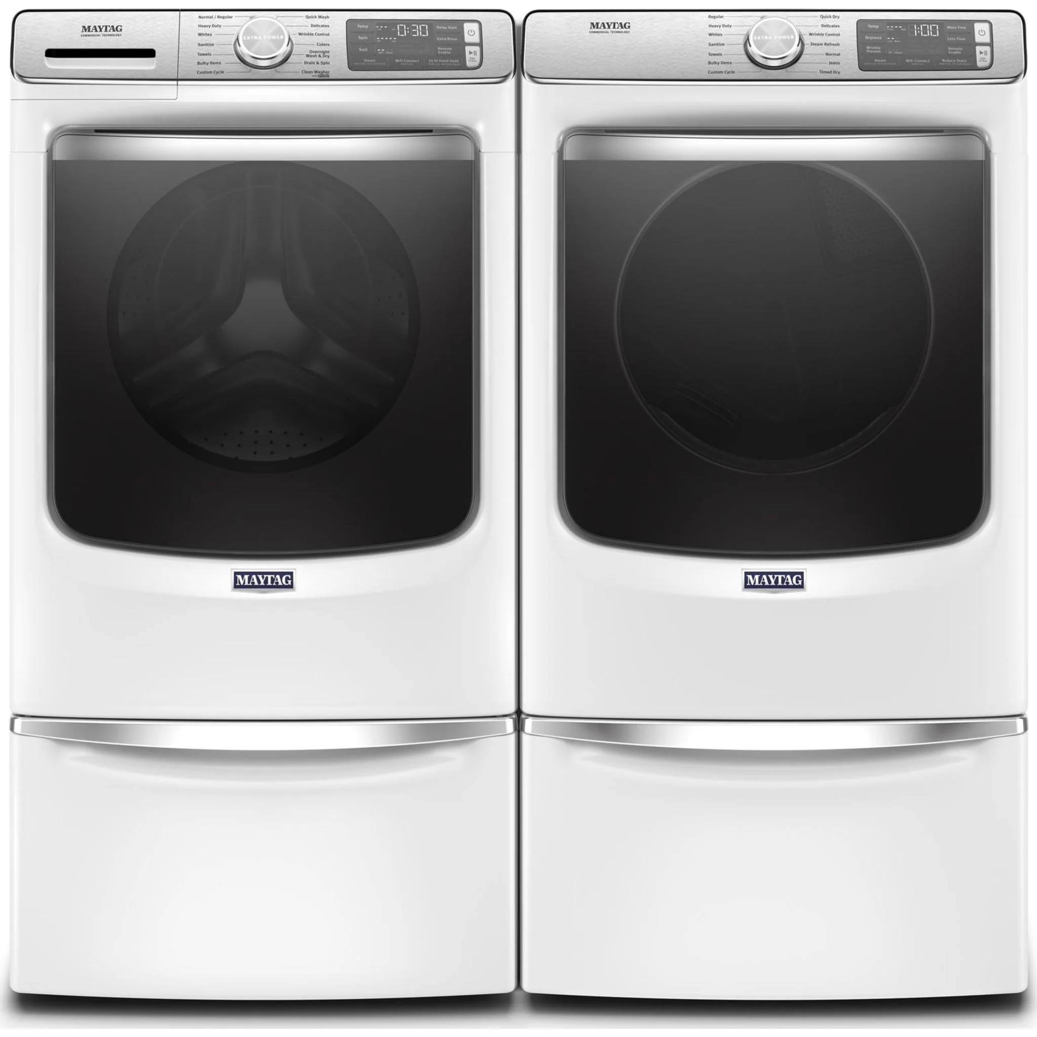 Maytag Smart Front Load Washer with Extra Power and 24-Hr Fresh Hold option - 5.8 cu. ft. -White (MHW8630HW) - Image 35