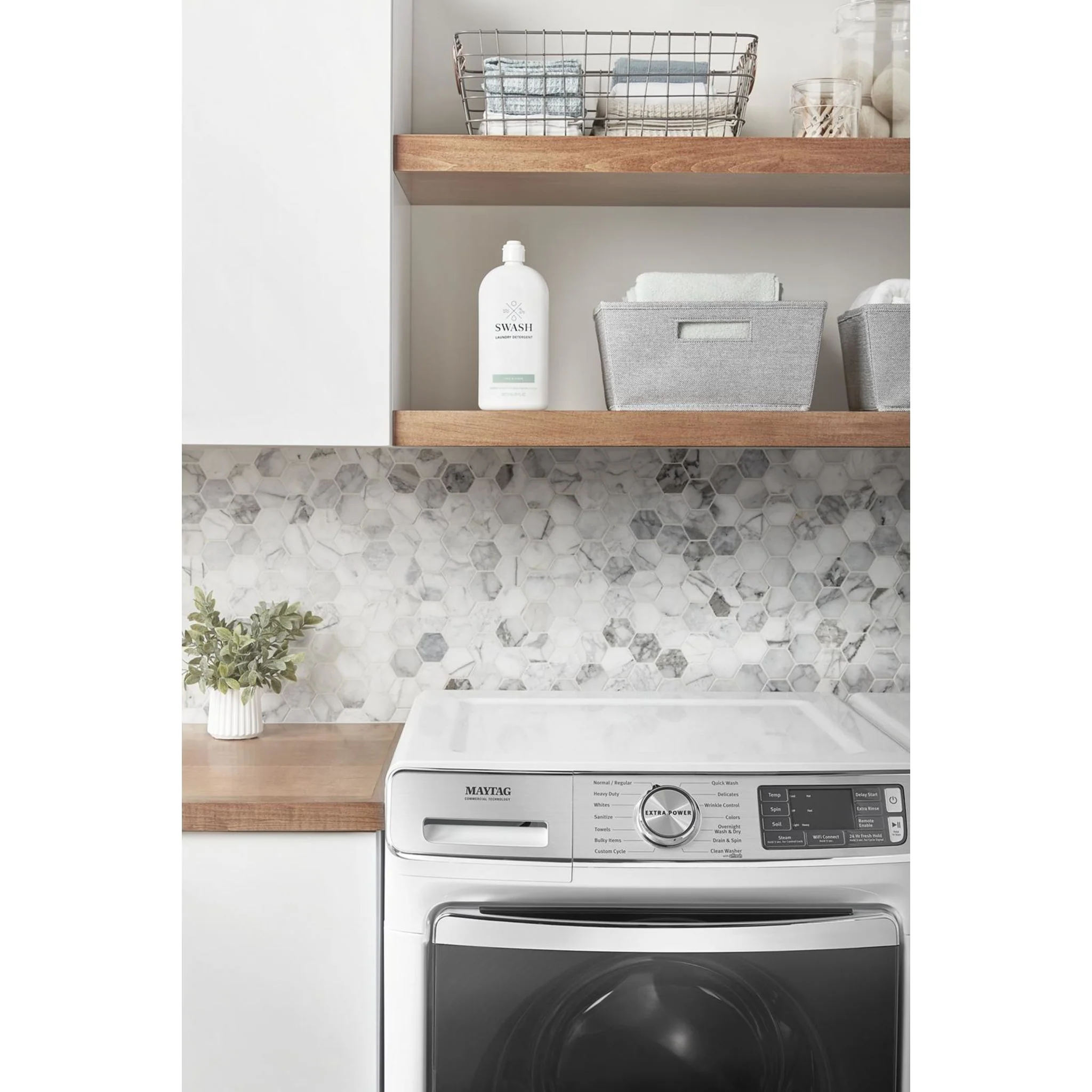 Maytag Smart Front Load Washer with Extra Power and 24-Hr Fresh Hold option - 5.8 cu. ft. -White (MHW8630HW) - Image 43