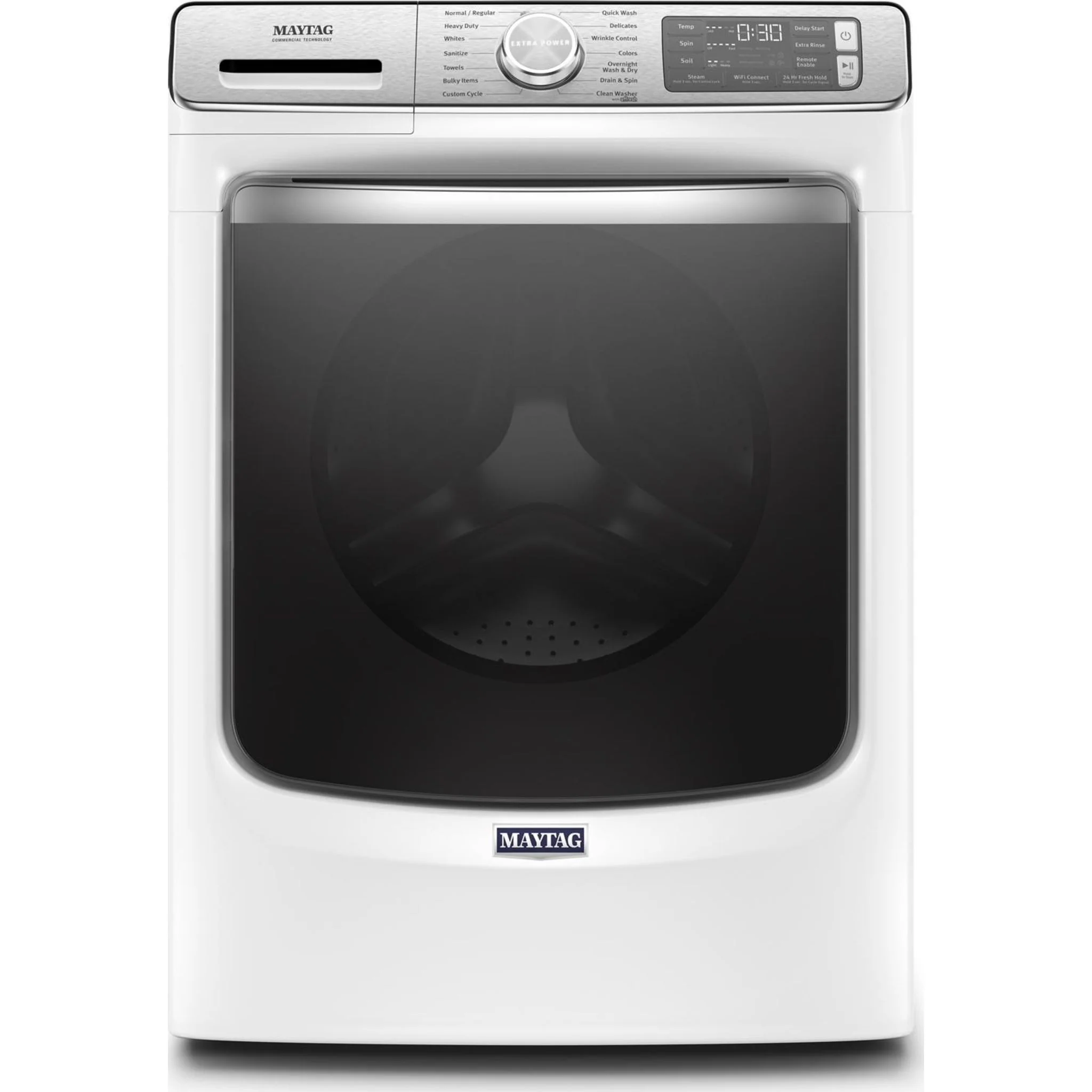 Maytag Smart Front Load Washer with Extra Power and 24-Hr Fresh Hold option - 5.8 cu. ft. -White (MHW8630HW) - Image 48