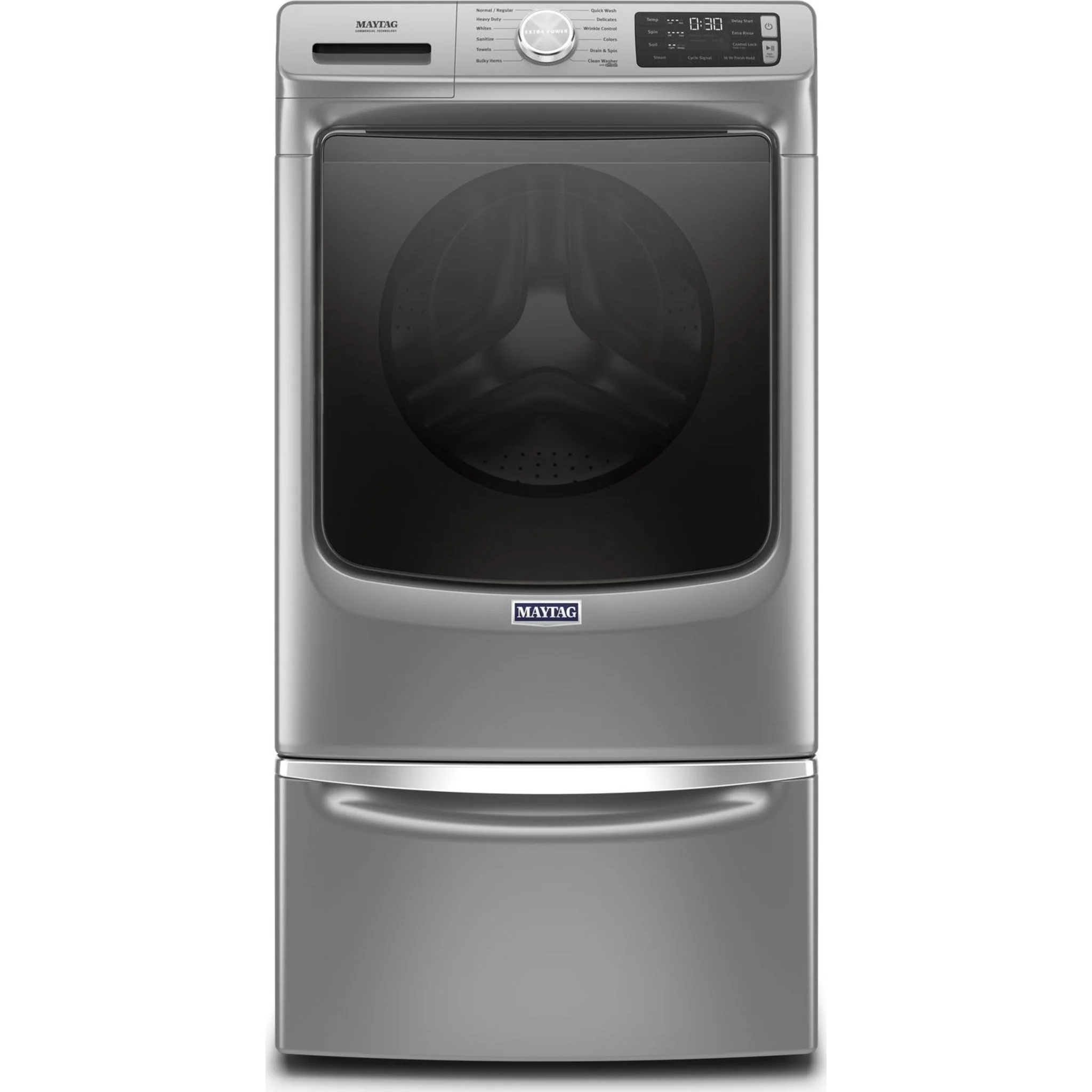 Maytag Front Load Washer with Extra Power and 16-Hr Fresh Hold® option - 5.5 cu. ft. -Metallic Slate (MHW6630HC) - Image 11