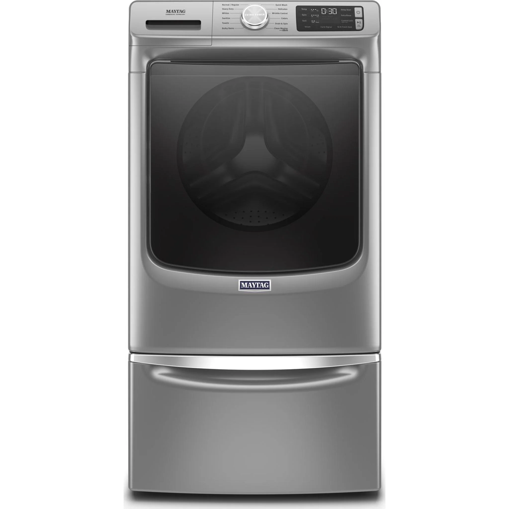 Maytag Front Load Washer with Extra Power and 16-Hr Fresh Hold® option - 5.5 cu. ft. -Metallic Slate (MHW6630HC) - Image 24