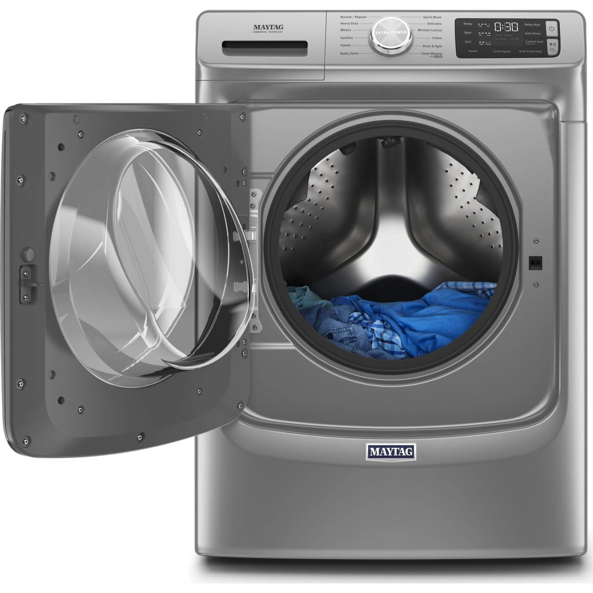 Maytag Front Load Washer with Extra Power and 16-Hr Fresh Hold® option - 5.5 cu. ft. -Metallic Slate (MHW6630HC) - Image 34