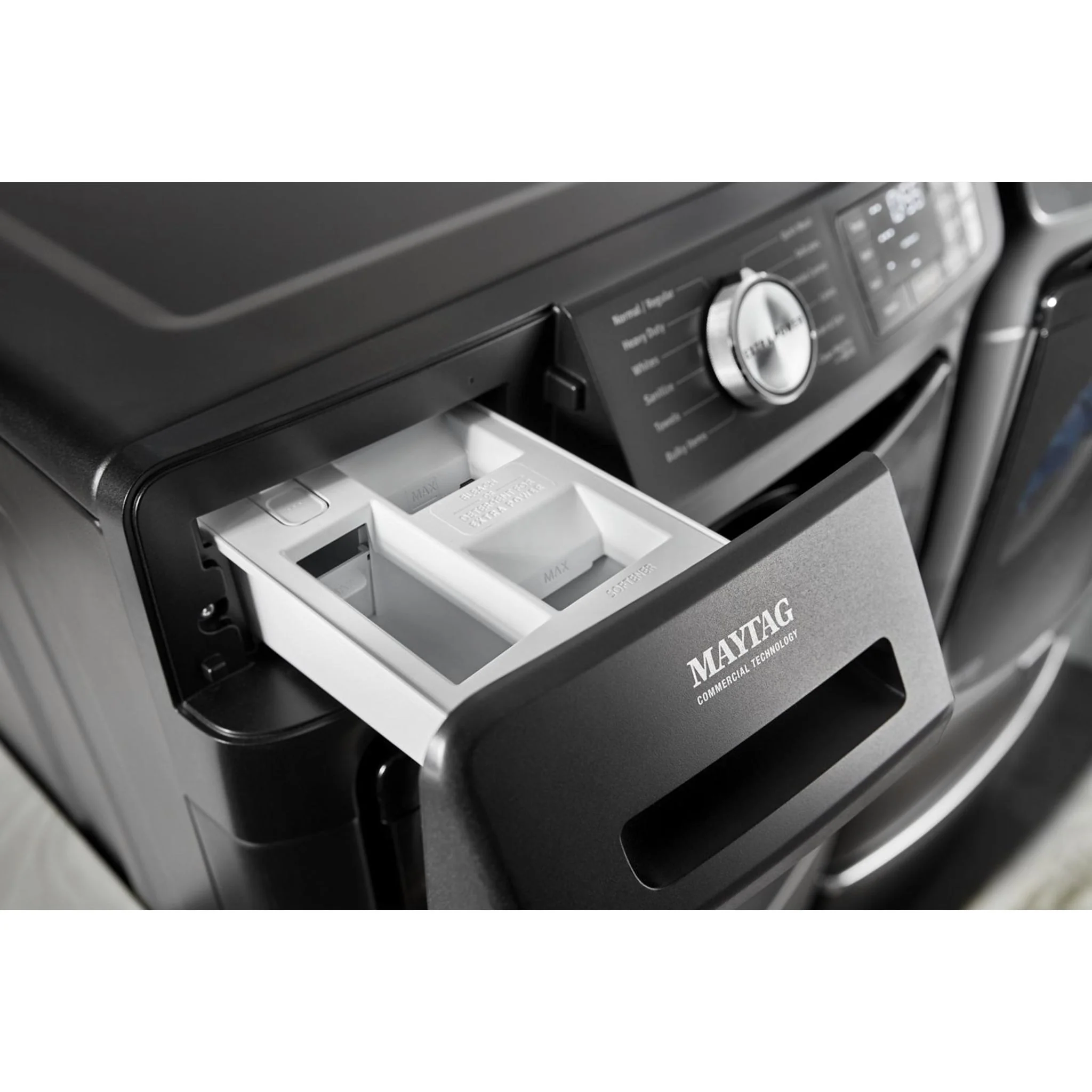 Maytag Front Load Washer with Extra Power and 12-Hr Fresh Spinoption - 5.2 cu. ft. -Volcano Black (MHW5630MBK) - Image 17