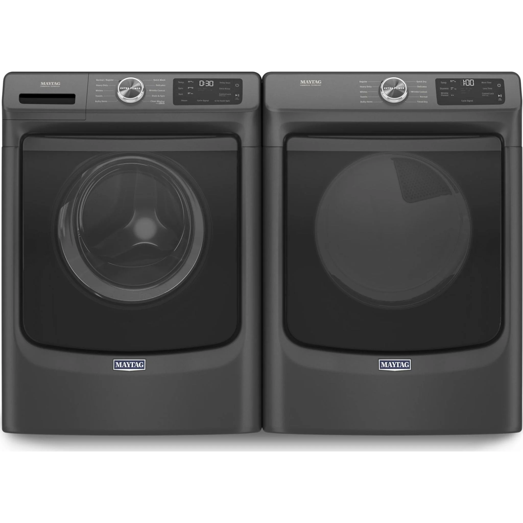 Maytag Front Load Washer with Extra Power and 12-Hr Fresh Spinoption - 5.2 cu. ft. -Volcano Black (MHW5630MBK) - Image 21