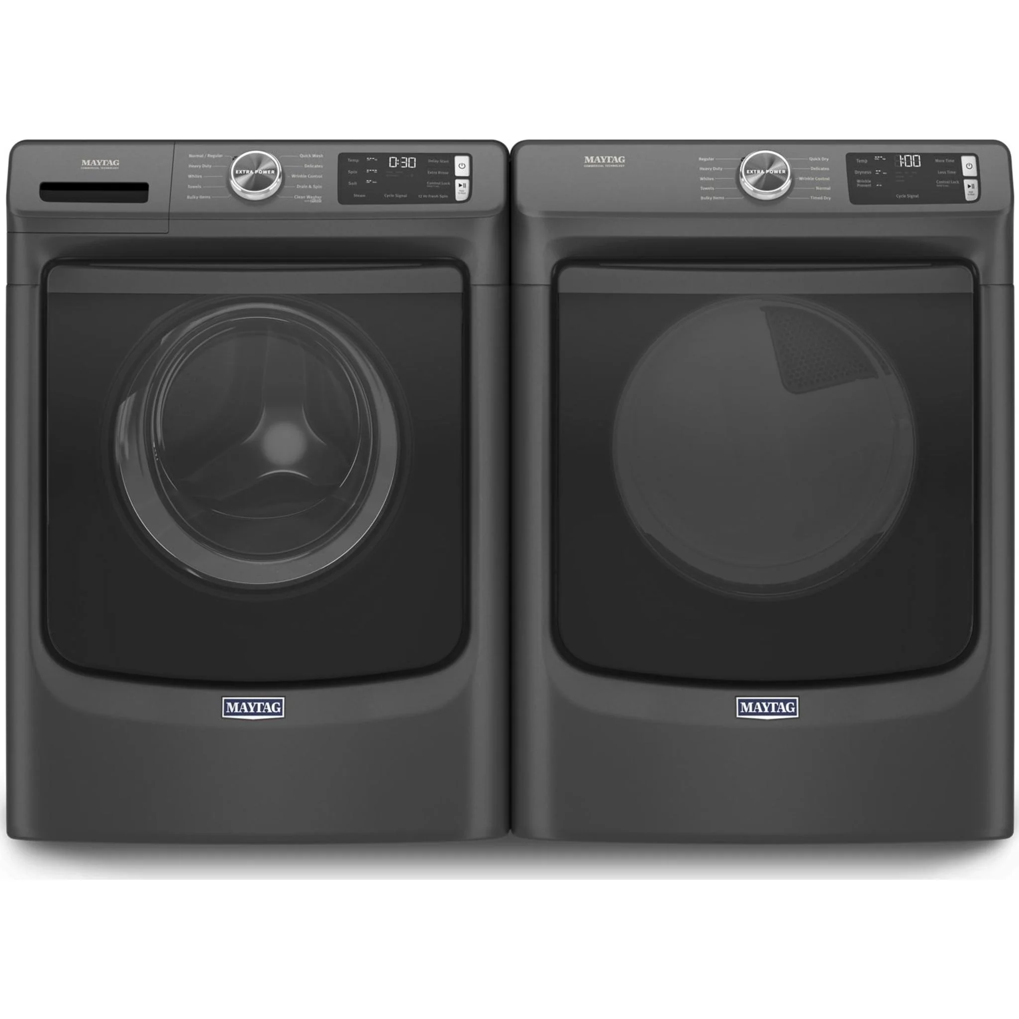 Maytag Front Load Washer with Extra Power and 12-Hr Fresh Spinoption - 5.2 cu. ft. -Volcano Black (MHW5630MBK) - Image 23
