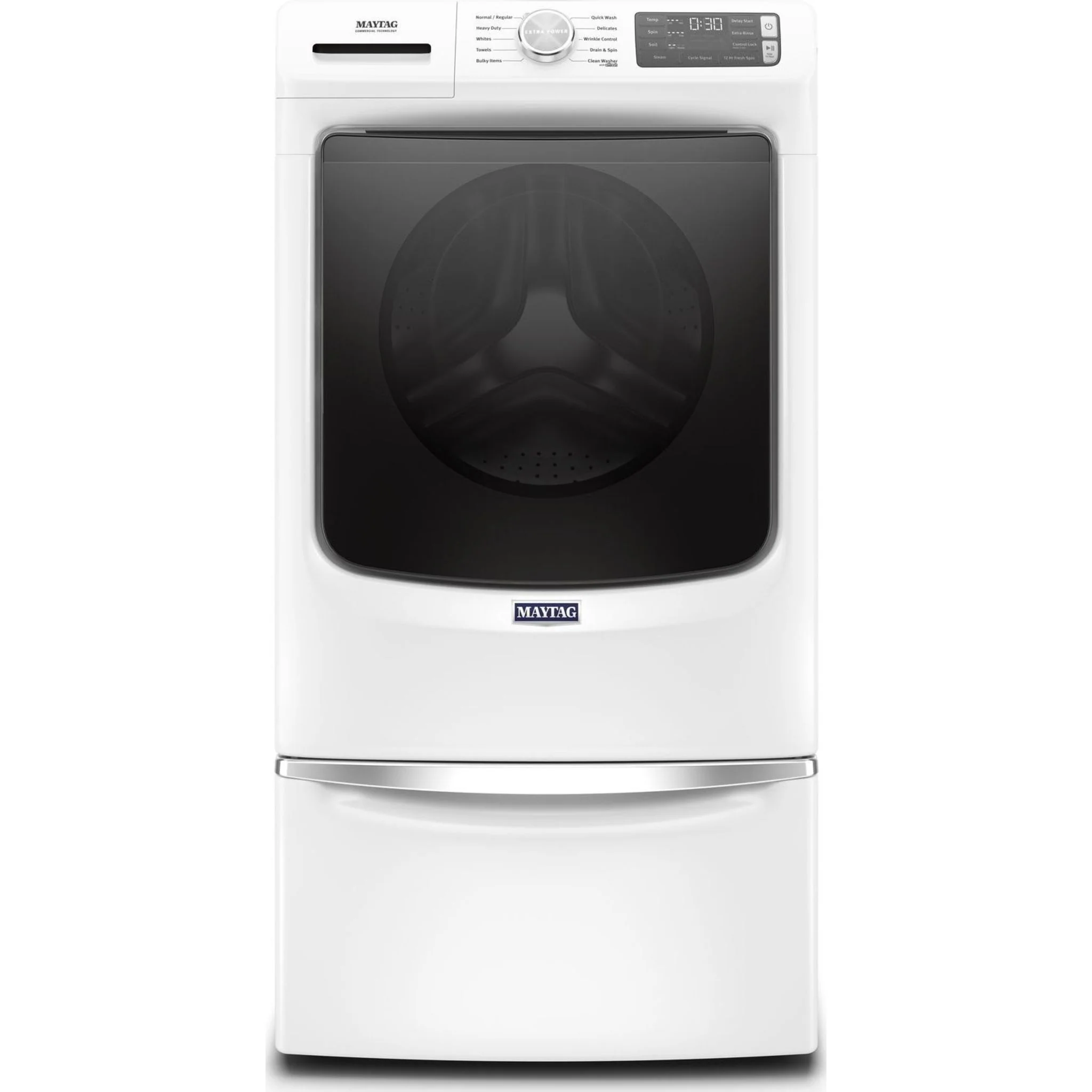 Maytag Front Load Washer with Extra Power and 12-Hr Fresh Spinoption - 5.2 cu. ft. -White (MHW5630HW) - Image 17