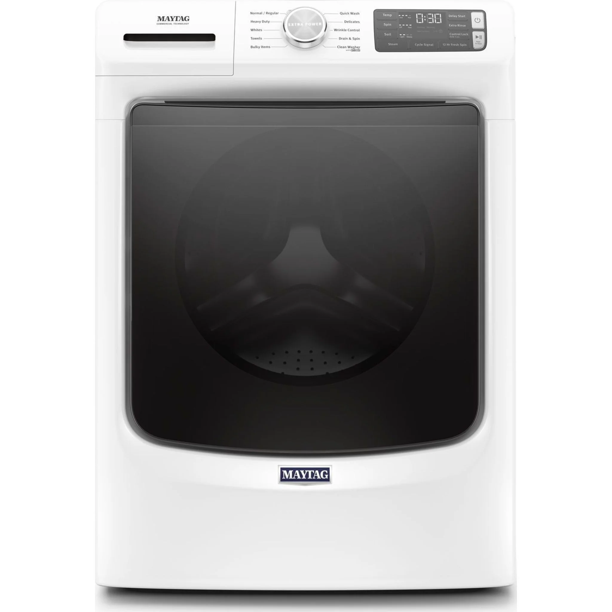 Maytag Front Load Washer with Extra Power and 12-Hr Fresh Spinoption - 5.2 cu. ft. -White (MHW5630HW) - Image 2