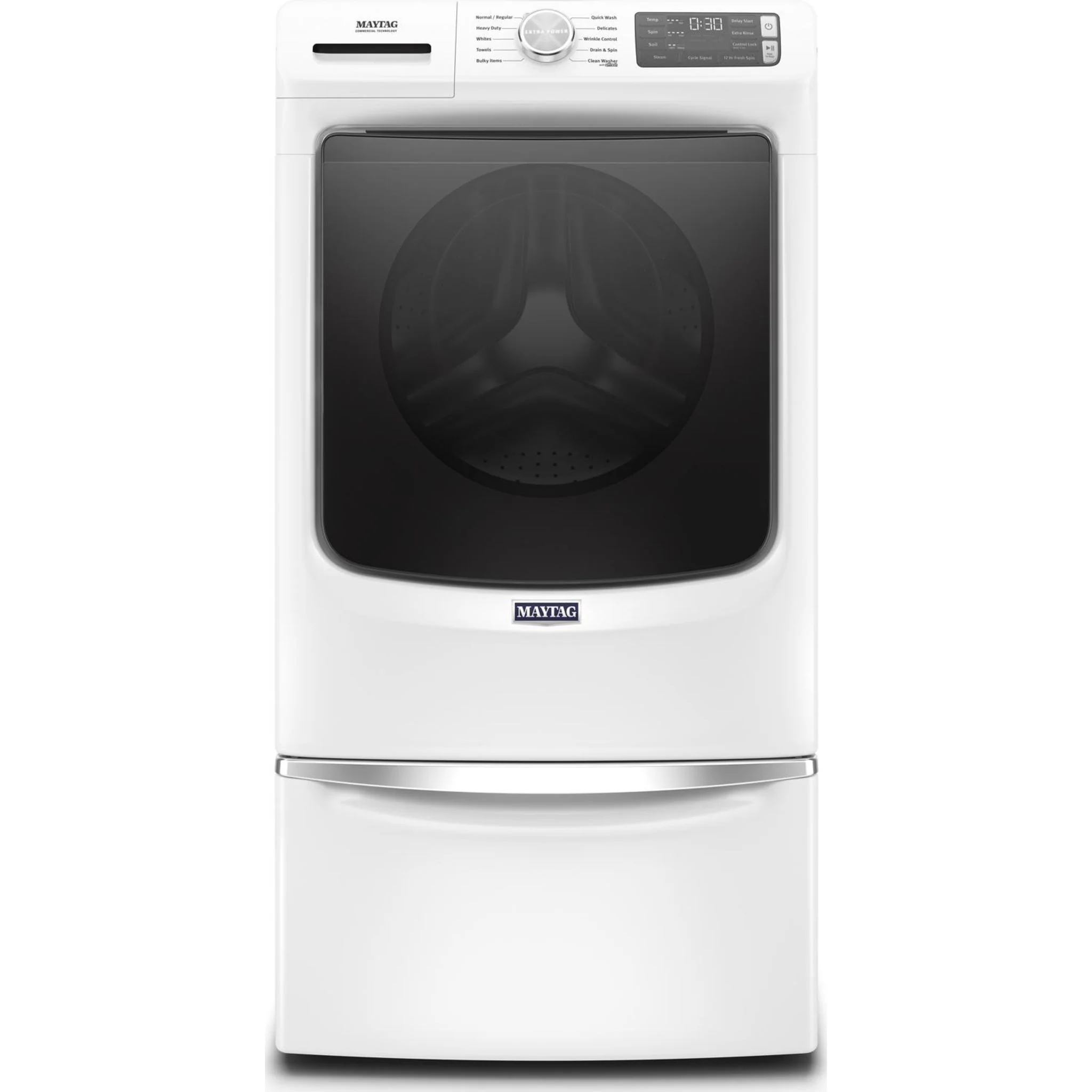 Maytag Front Load Washer with Extra Power and 12-Hr Fresh Spinoption - 5.2 cu. ft. -White (MHW5630HW) - Image 23