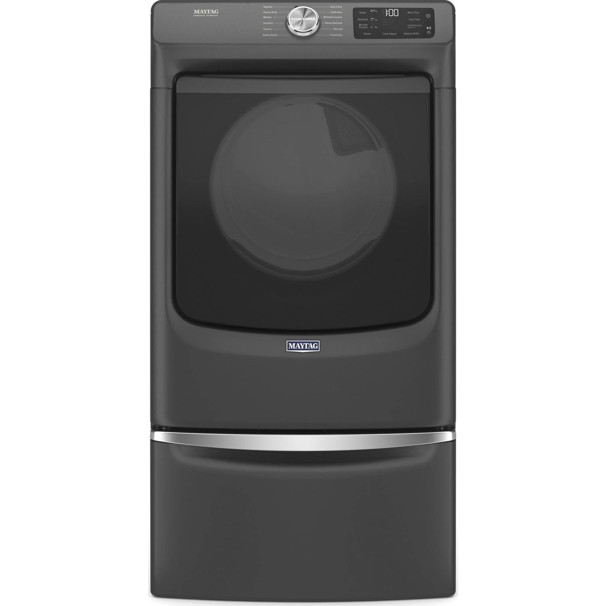 Maytag Front Load Washer with Extra Power and 16-Hr Fresh Hold option - 5.5 cu. ft. IEC -Volcano Black (MHW6630MBK) - Image 6