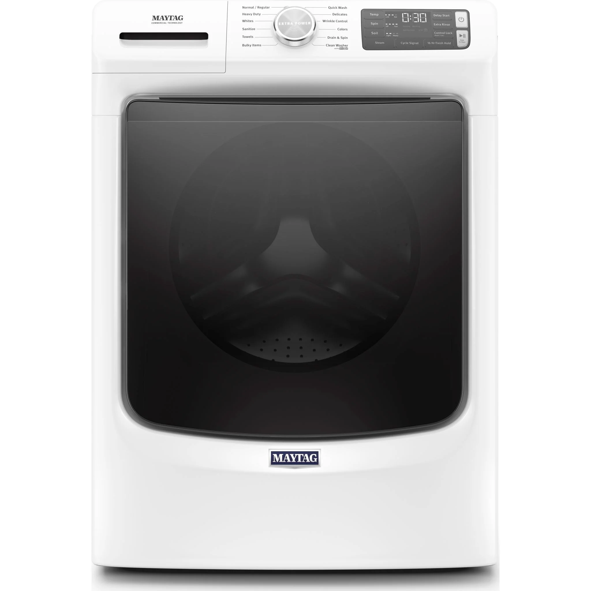 Maytag Front Load Washer with Extra Power and 16-Hr Fresh Hold option - 5.5 cu. ft. -White (MHW6630HW) - Image 18