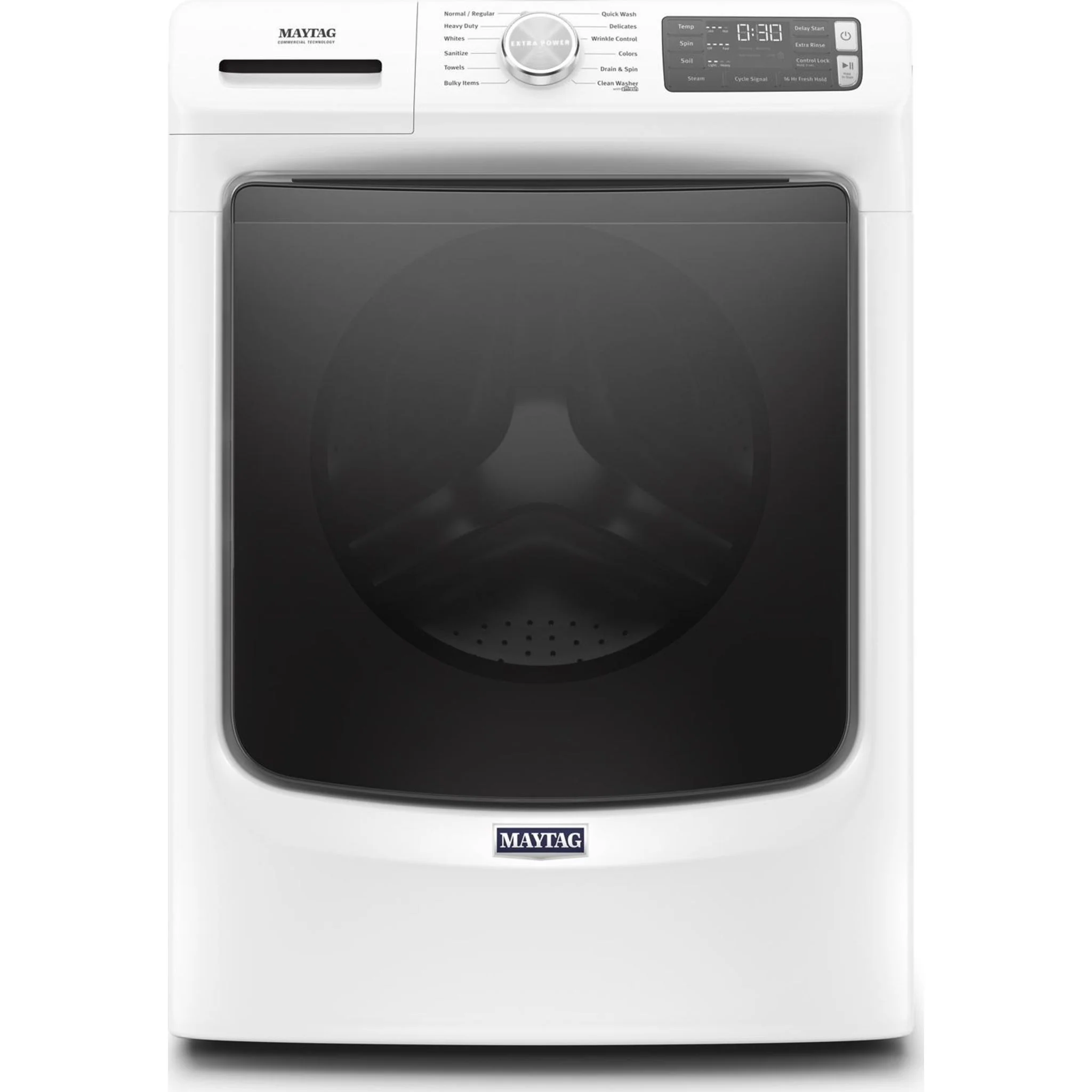 Maytag Front Load Washer with Extra Power and 16-Hr Fresh Hold option - 5.5 cu. ft. -White (MHW6630HW) - Image 24