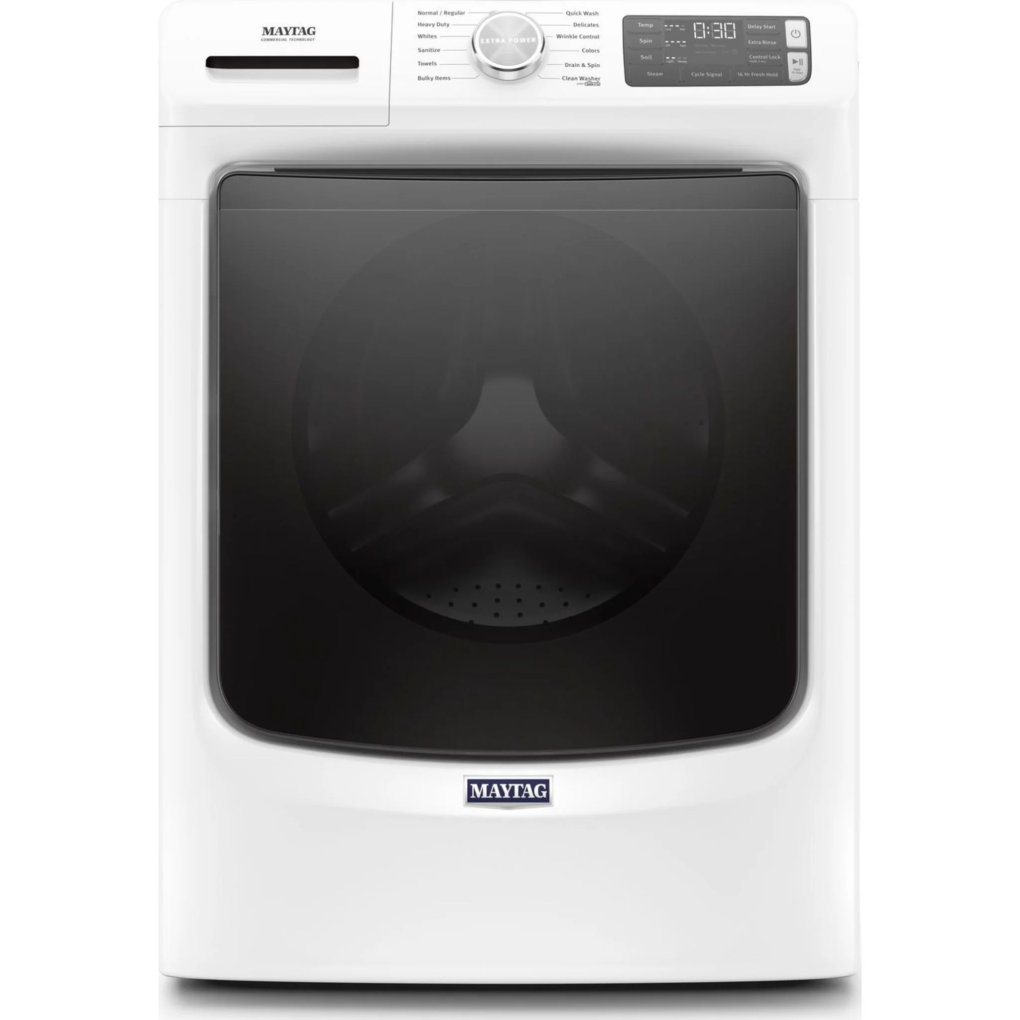 Maytag Front Load Washer with Extra Power and 16-Hr Fresh Hold option - 5.5 cu. ft. -White (MHW6630HW) - Image 4