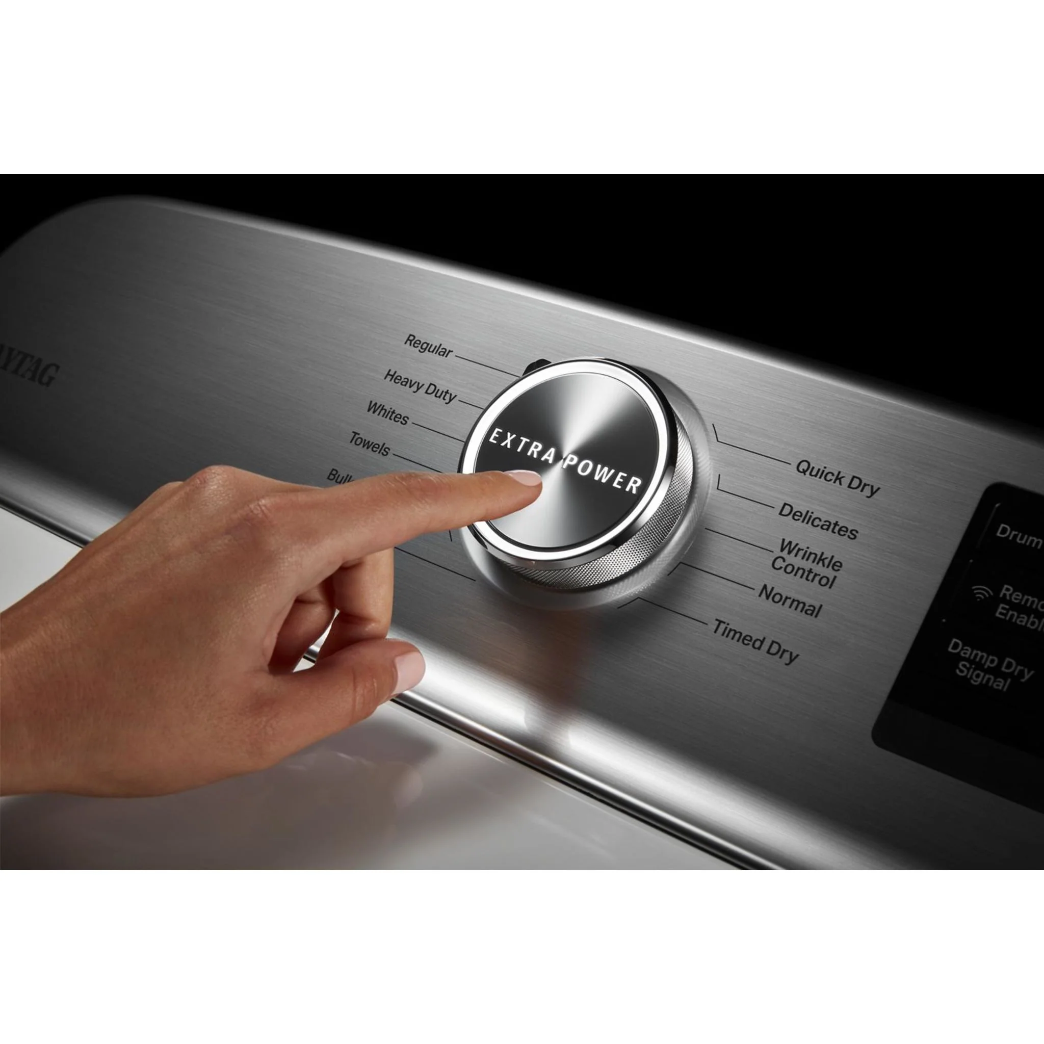Maytag Smart Top Load Gas Dryer with Extra Power Button - 7.4 cu.ft. - White (MGD6230HW) - Image 16
