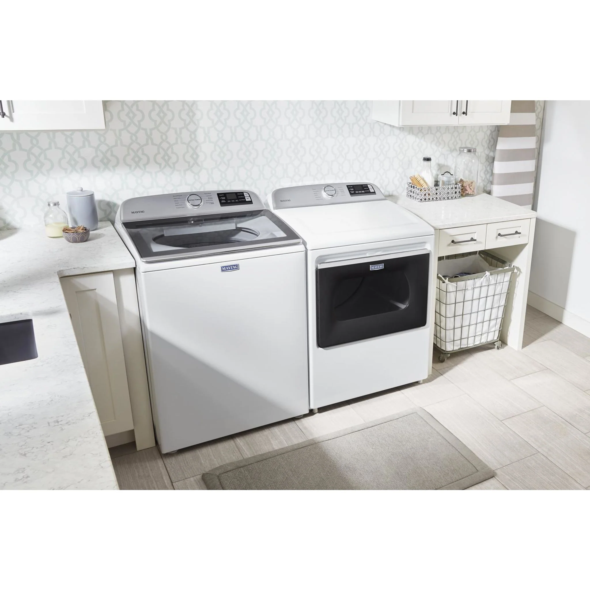 Maytag Smart Top Load Gas Dryer with Extra Power Button - 7.4 cu.ft. - White (MGD6230HW) - Image 41
