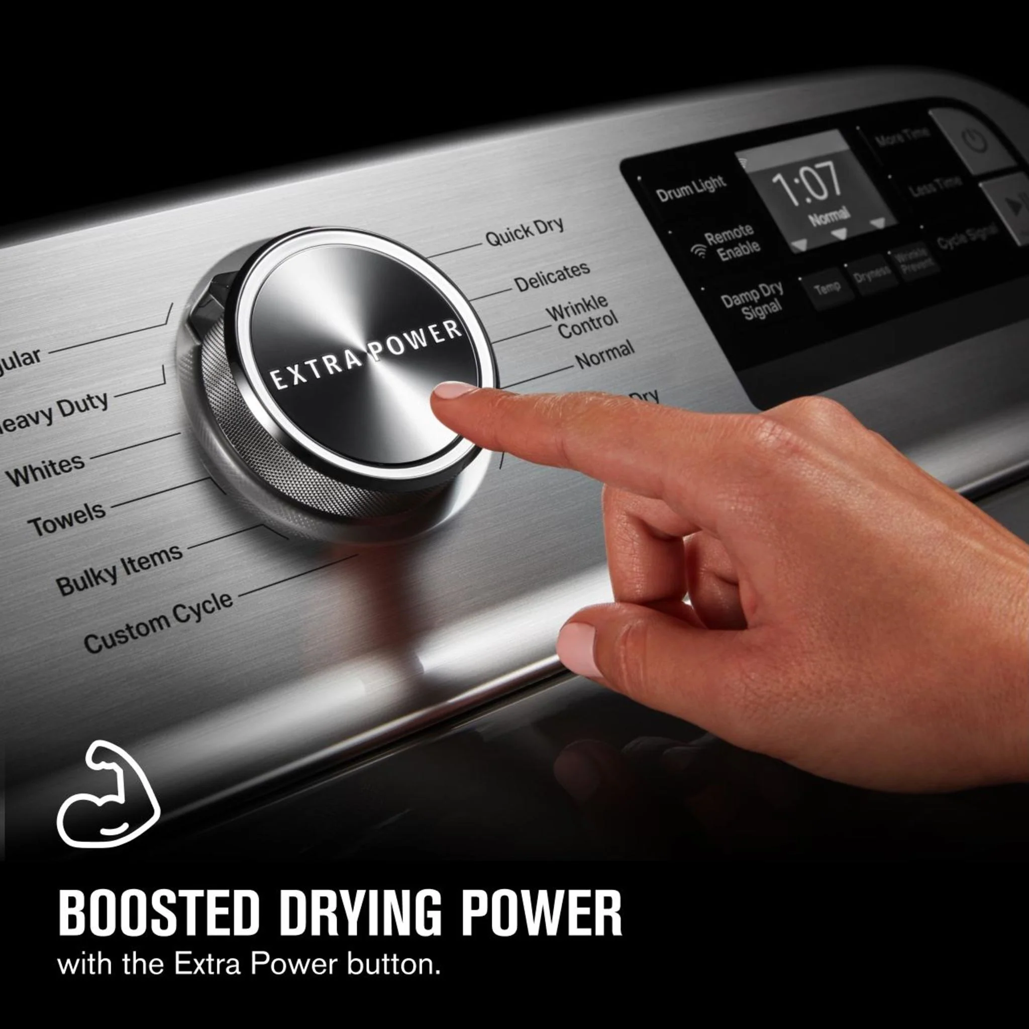 Maytag Smart Top Load Gas Dryer with Extra Power Button - 7.4 cu.ft. - White (MGD6230HW) - Image 48