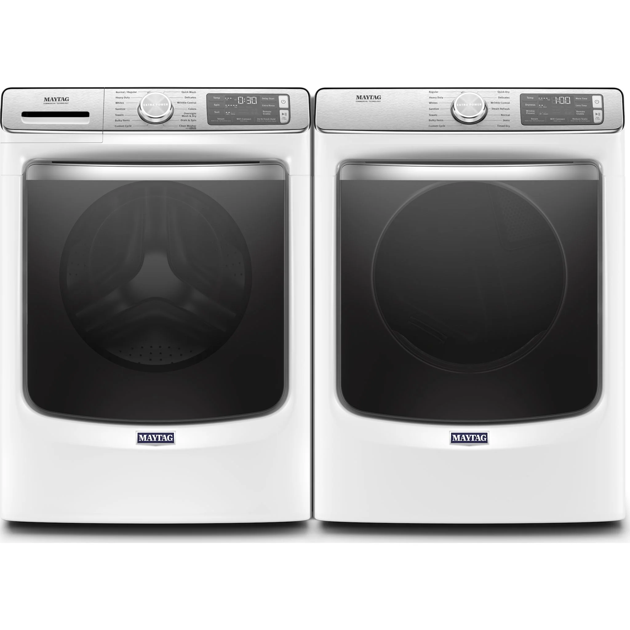 Maytag Front Load Gas Dryer with Extra Power and Advanced Moisture Sensing with industry-exclusive extra moisture sensor - 7.3 cu. ft. -White (MGD8630HW) - Image 14