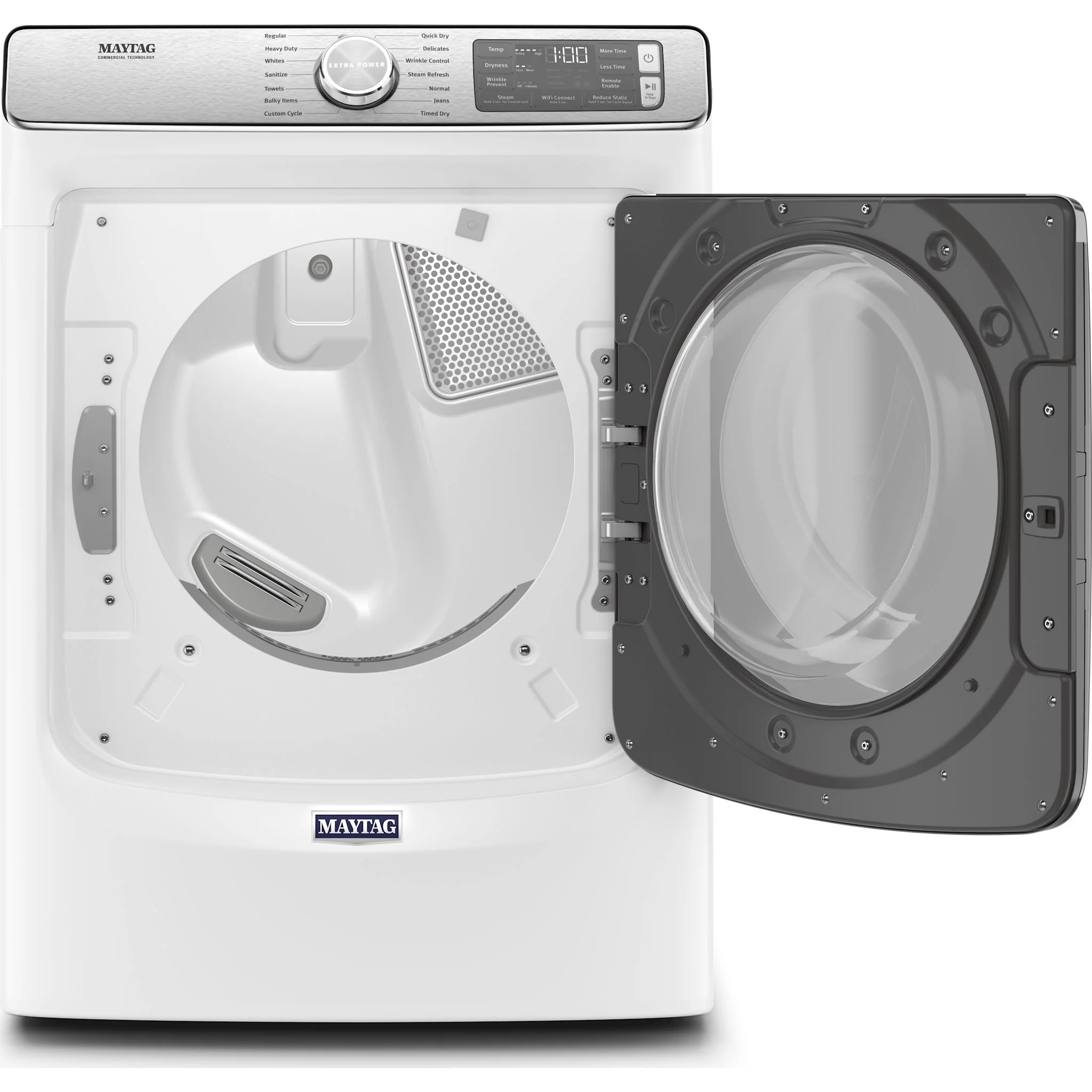Maytag Front Load Gas Dryer with Extra Power and Advanced Moisture Sensing with industry-exclusive extra moisture sensor - 7.3 cu. ft. -White (MGD8630HW) - Image 7