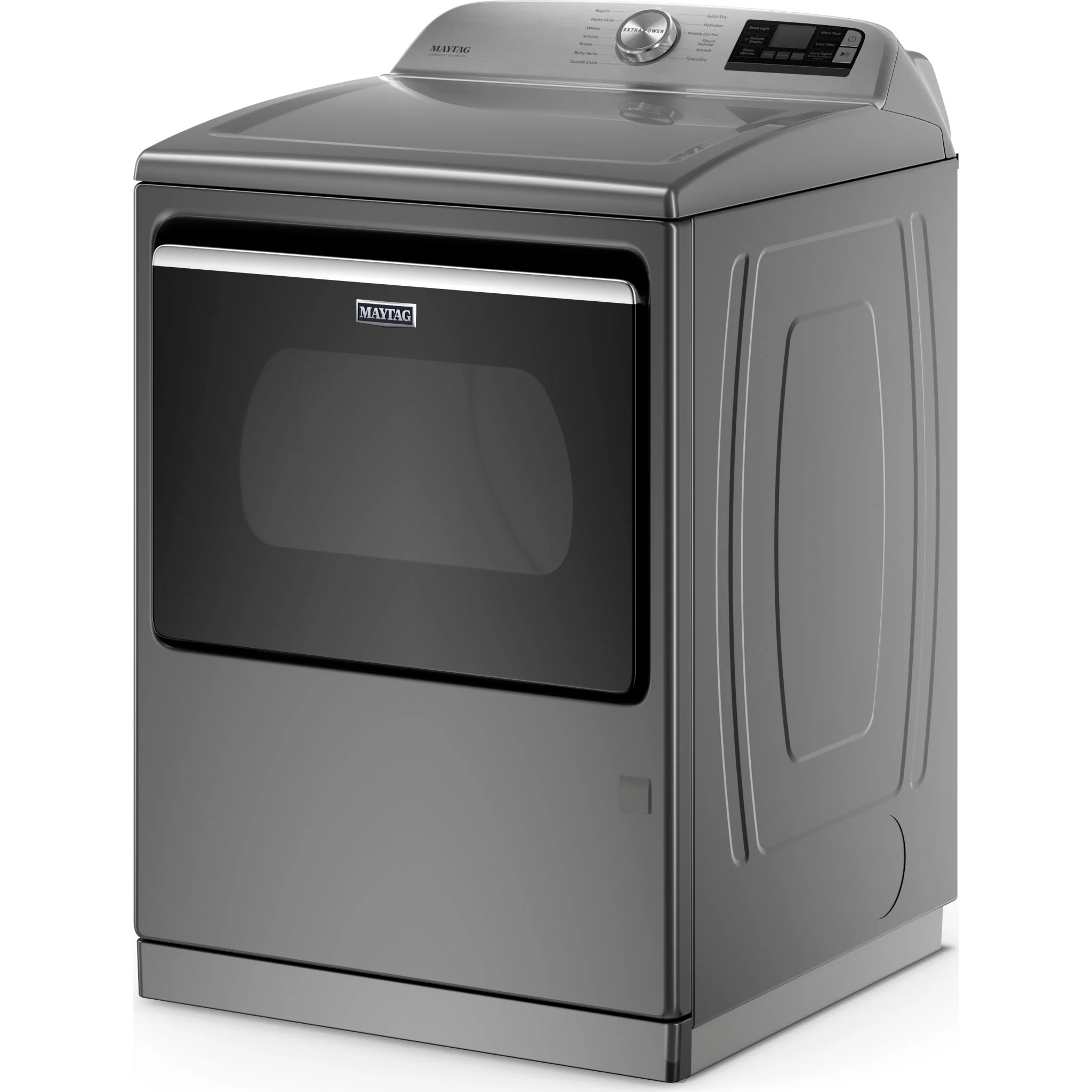 Maytag Smart Top Load Gas Dryer with Extra Power Button - 7.4 cu.ft. - Metallic Slate (MGD7230HC) - Image 3